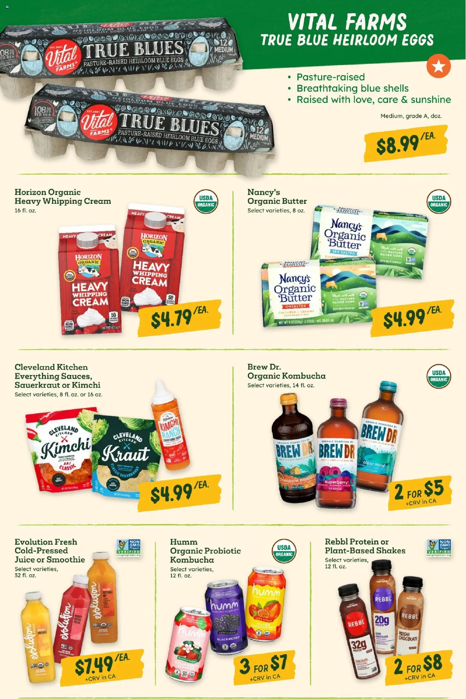 Sprouts Monthly Ad - valid from 06/24/2026 | Page: 16 | Products: Butter, Eggs, Juice, Cream