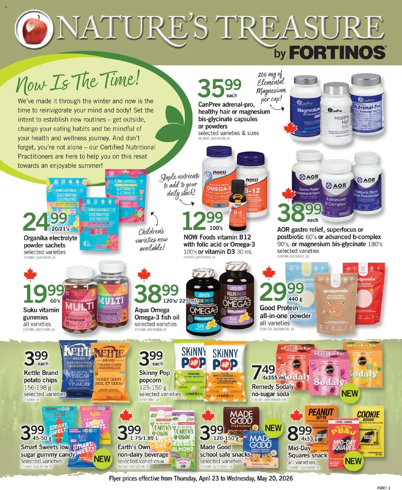 Fortinos flyer valid from 07.05.2026 | Page: 20 | Products: Fish, Cap, Kettle, Bread