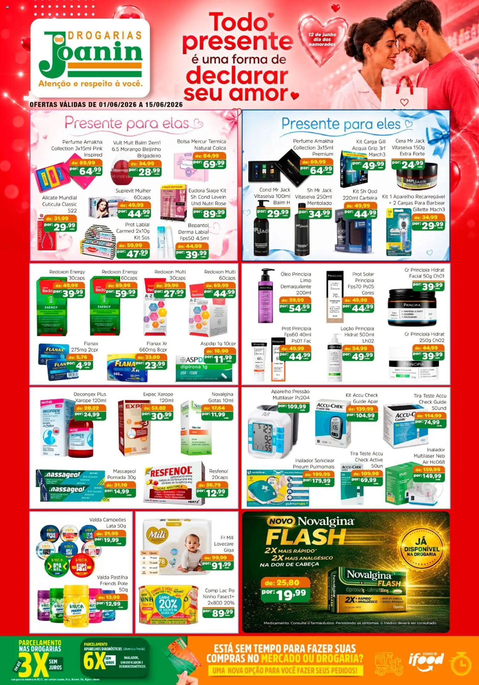 Supermercados Joanin Folheto - válido de 01.06.2026 | Página: 1 | Produtos: Perfume, Pó, Pomada, Xarope