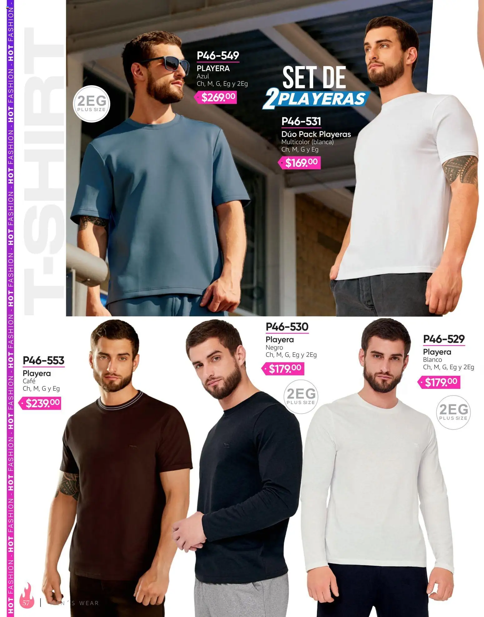 Nuevas ofertas de Cklass válidas en toda la República Mexicana desde el 03/08/2026. ¡Encuentra las mejores ofertas en Cklass catálogo Hot Fashion Ropa! | Página: 58 | Productos: Café, Playera