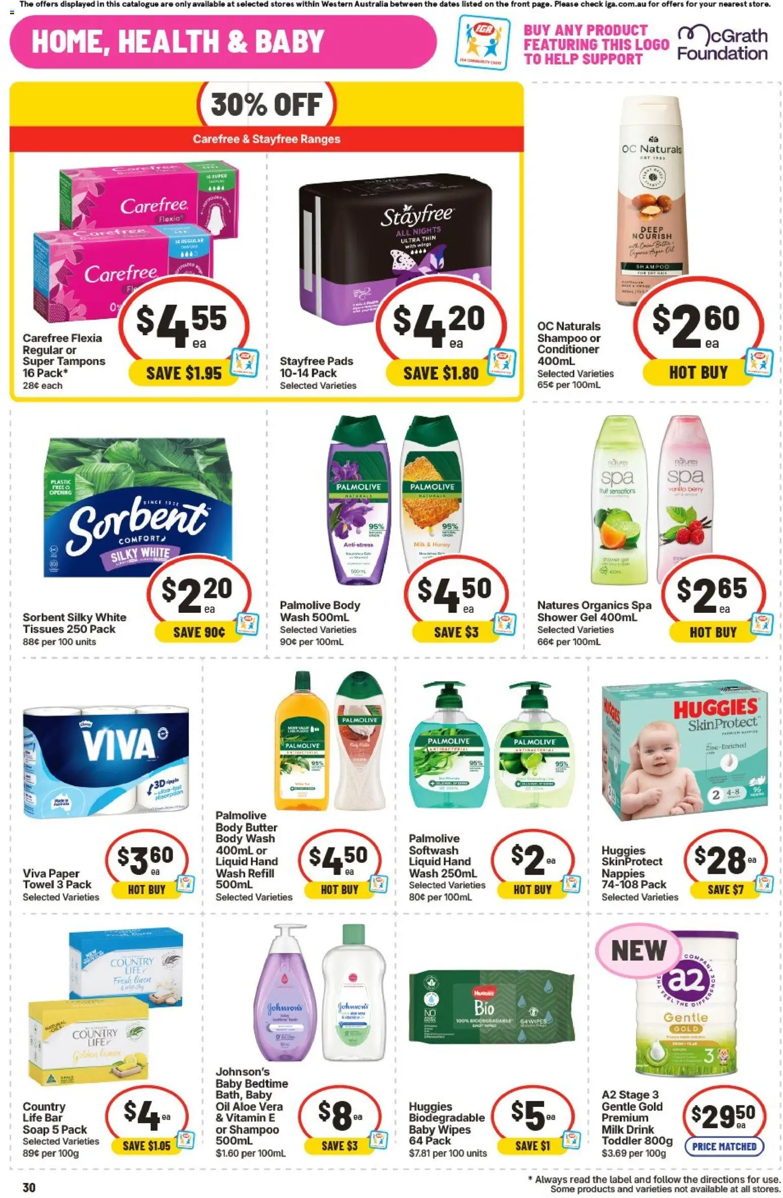 IGA catalogue - valid from 16/09/2026 | Page: 31 | Products: Shower, Milk, Conditioner, Foundation