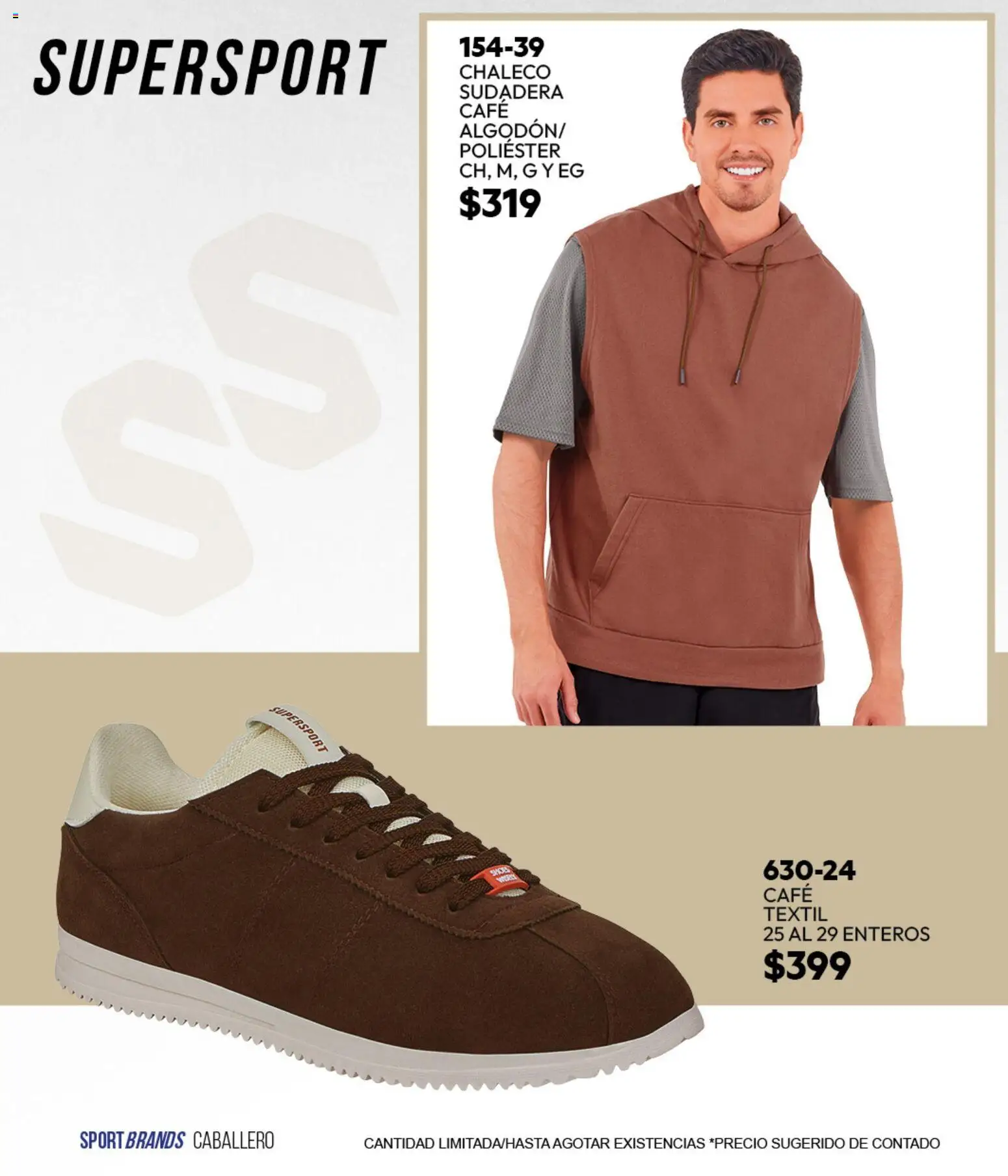 Nuevas ofertas de Cklass válidas en toda la República Mexicana desde el 05.03.2026. ¡Encuentra las mejores ofertas en Cklass catálogo Verano Sportbrands Dama! | Página: 281 | Productos: Chaleco, Café, Sudadera