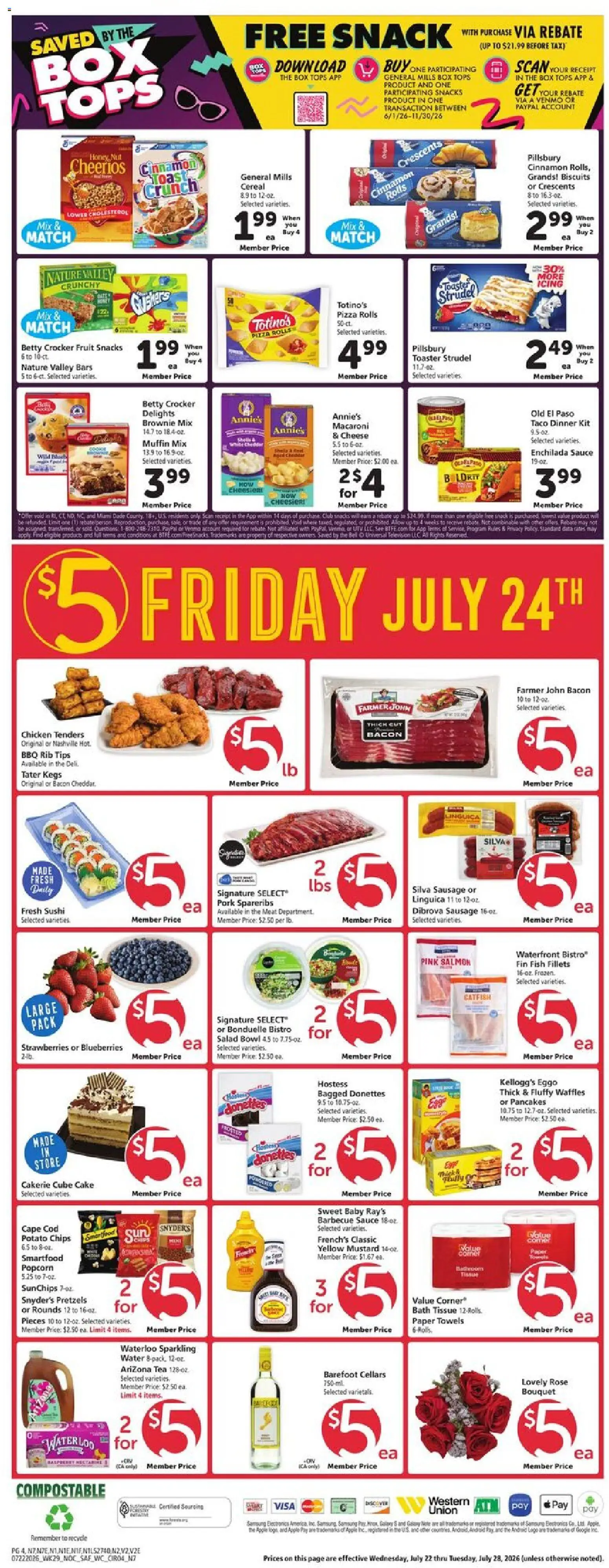 Safeway Weekly Ad - valid from 07/22/2026 | Page: 4 | Products: Wc, Bath, Pork, Sauce