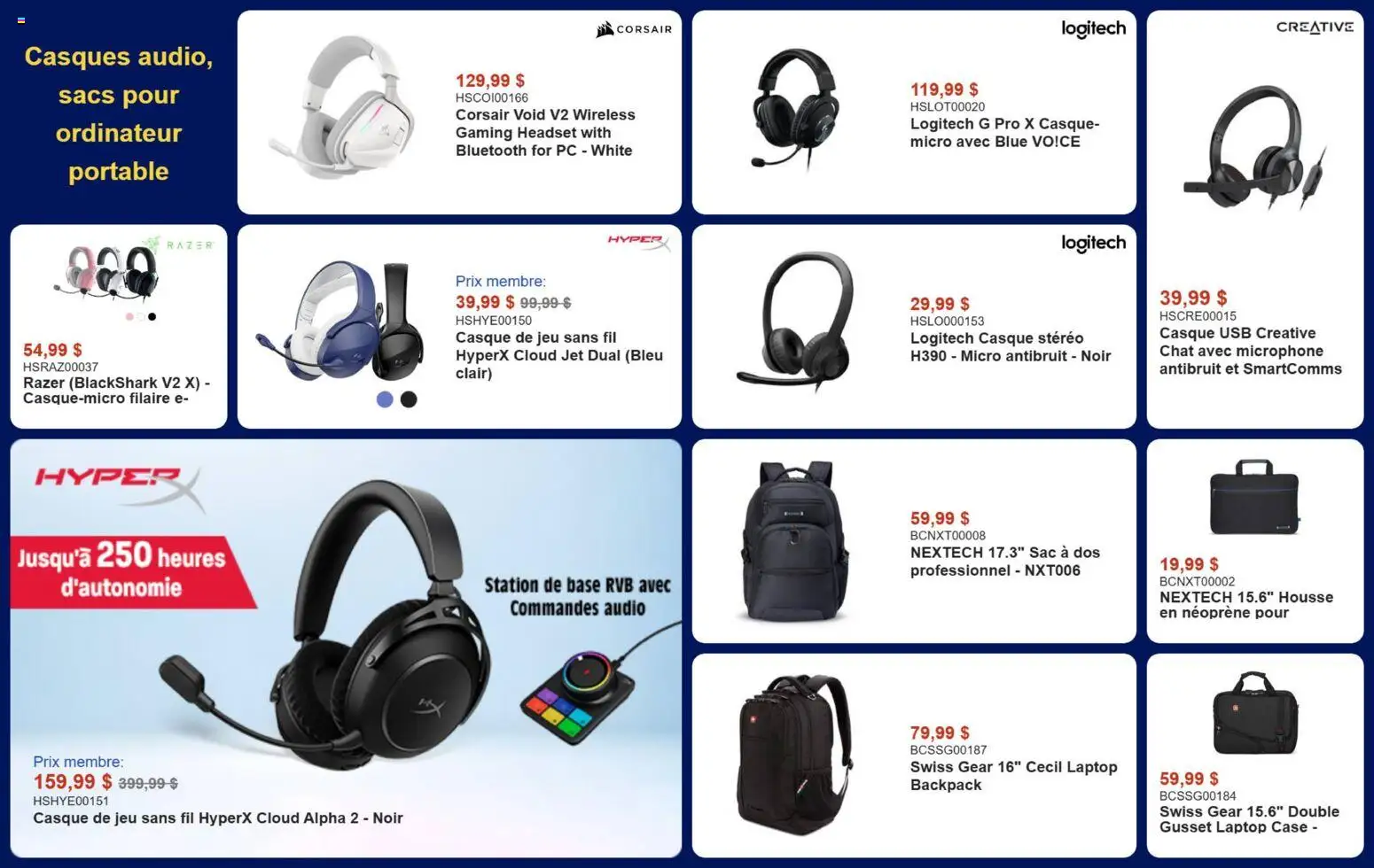 Canada Computers flyer valid from Aug 25, 2026 | Page: 11 | Products: PC, Audio, Case, Laptop