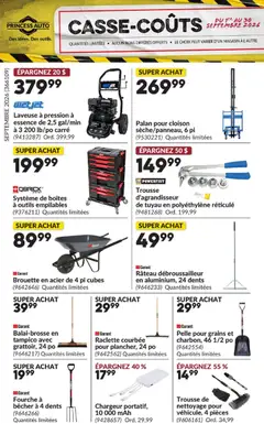 Preview of Princess Auto circulaire - Casse-Coûts from shop Princess Auto valid from Sep 1, 2026