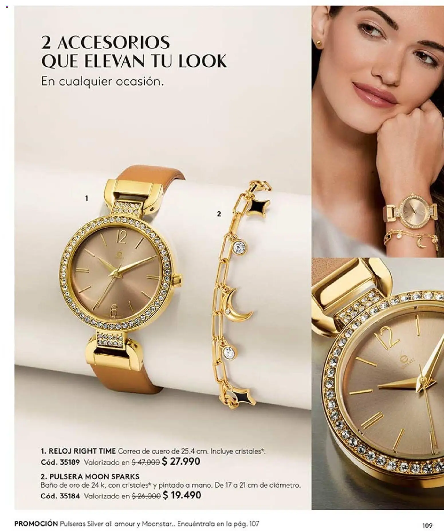 Catálogo Ésika Campaña 13 │ válido desde el 25.07.2026 | Página: 109 | Productos: Baño, Pulsera, Reloj