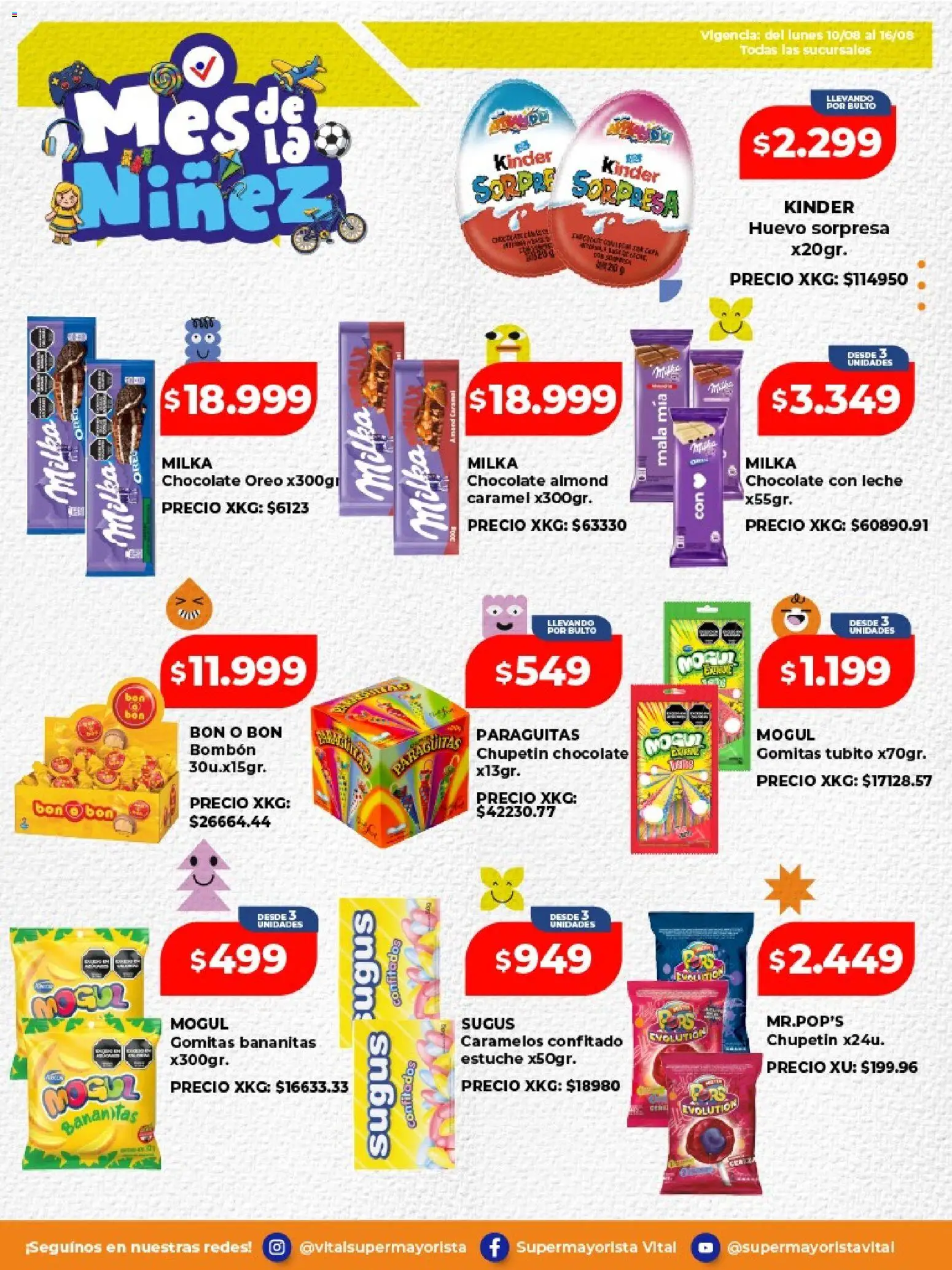 Vital - Especial de la niñez │ válido desde el 10/08/2026 | Página: 6 | Productos: Gomitas, Huevo, Oreo, Leche