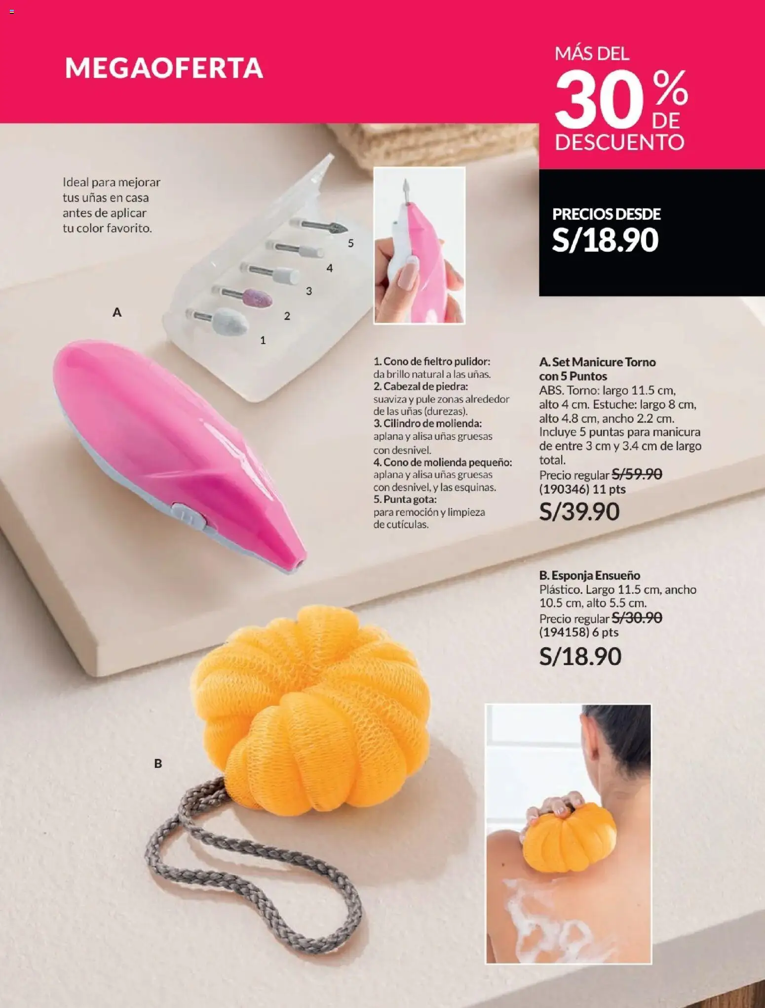 Catálogo Avon válido desde 21/04/2026 | Página: 190 | Productos: Esponja