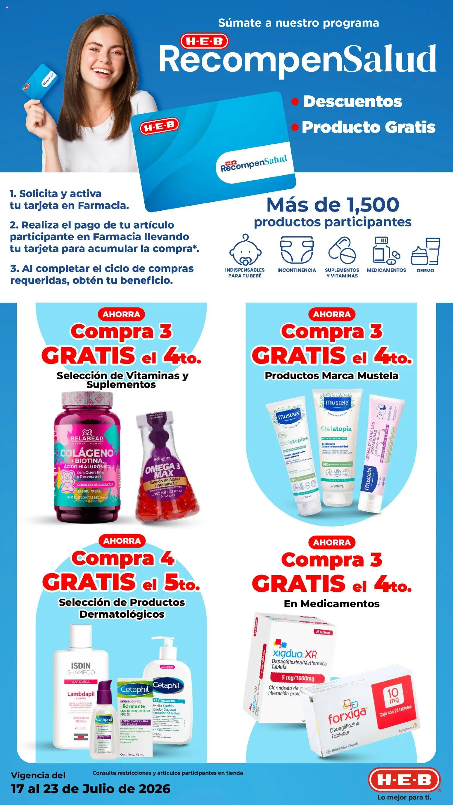 Nuevas ofertas de H-E-B válidas en toda la República Mexicana desde el 17/07/2026. ¡Encuentra las mejores ofertas en H-E-B folleto! | Página: 21 | Productos: Fresa, Crema, Caja, Tableta