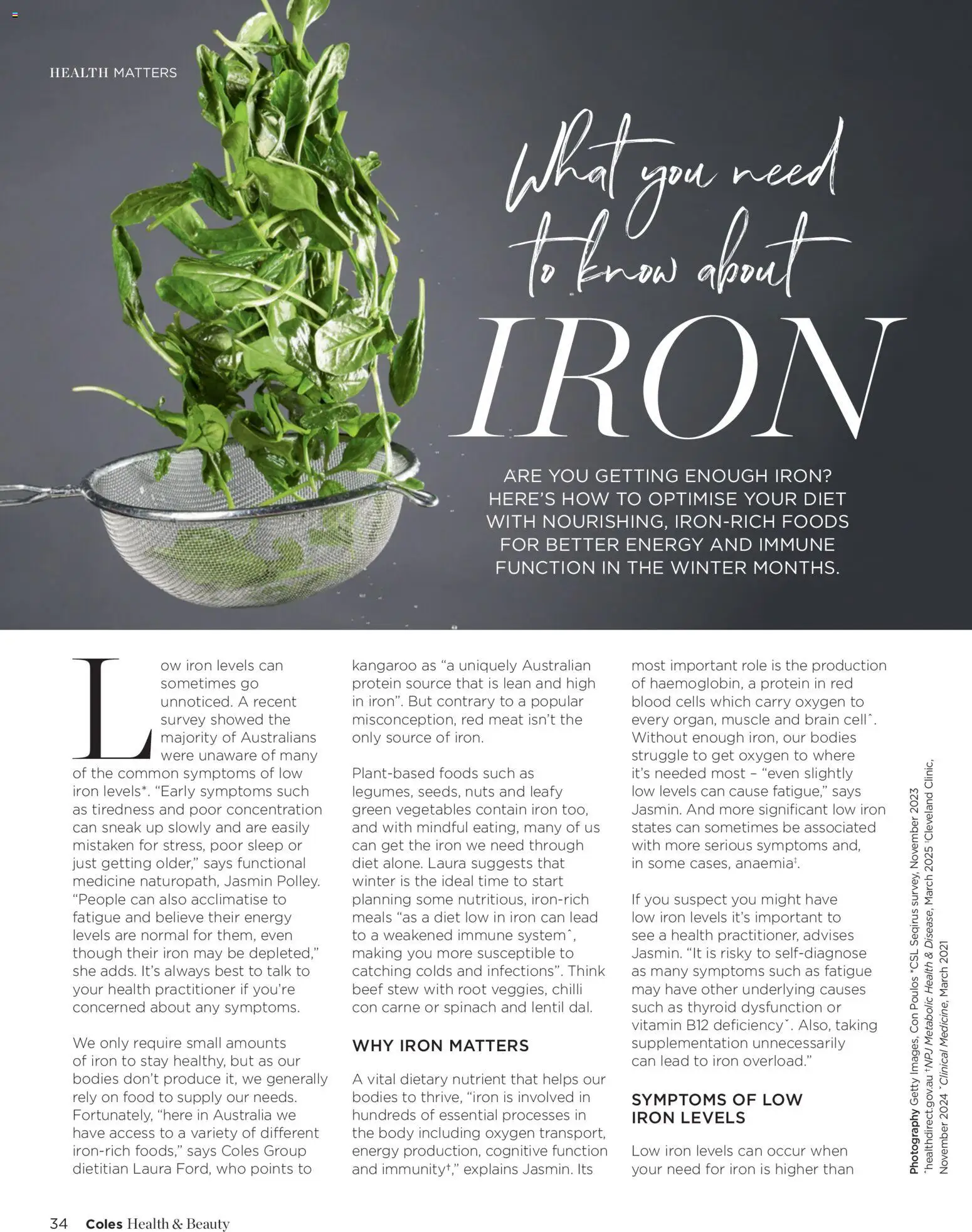 Coles catalogue - valid from 01/07/2026 | Page: 34 | Products: Meat, Nuts, Iron, Vitamin