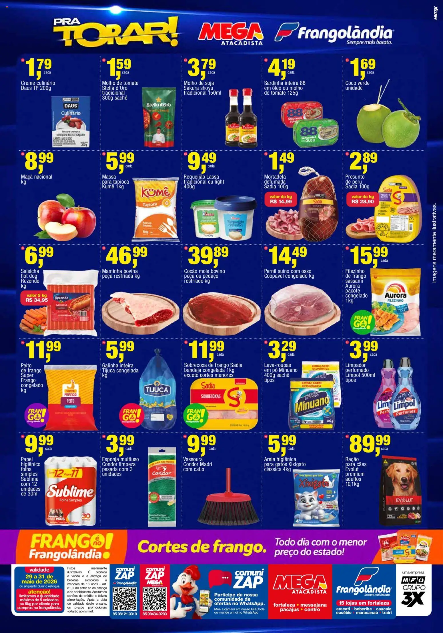 Frangolândia Folheto - válido de 29.05.2026 | Página: 2 | Produtos: Tapioca, Maiô, Óleo, Bandeja