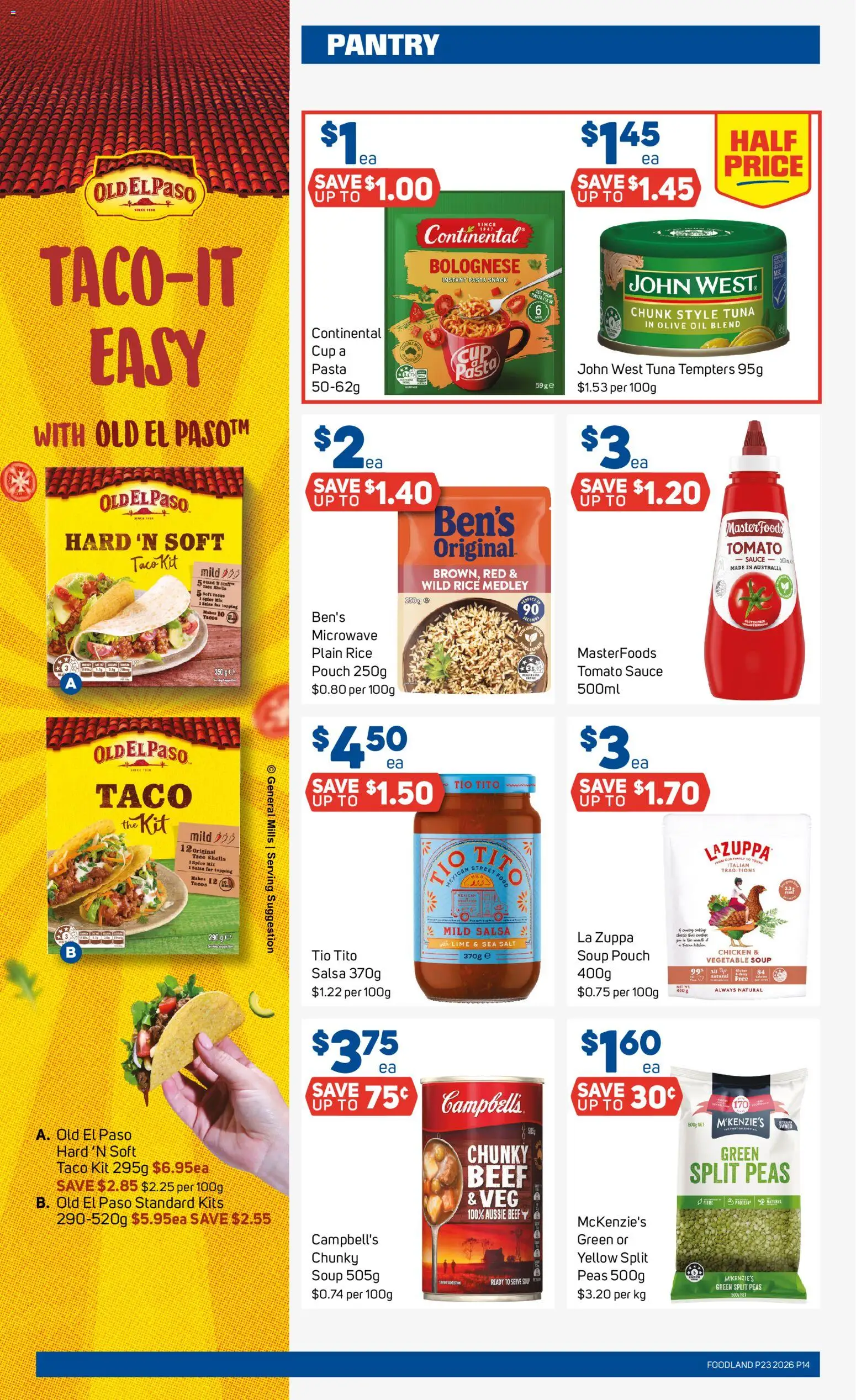 Foodland catalogue - valid from 03.06.2026 | Page: 14 | Products: Dairy, Chicken, Soup, Microwave