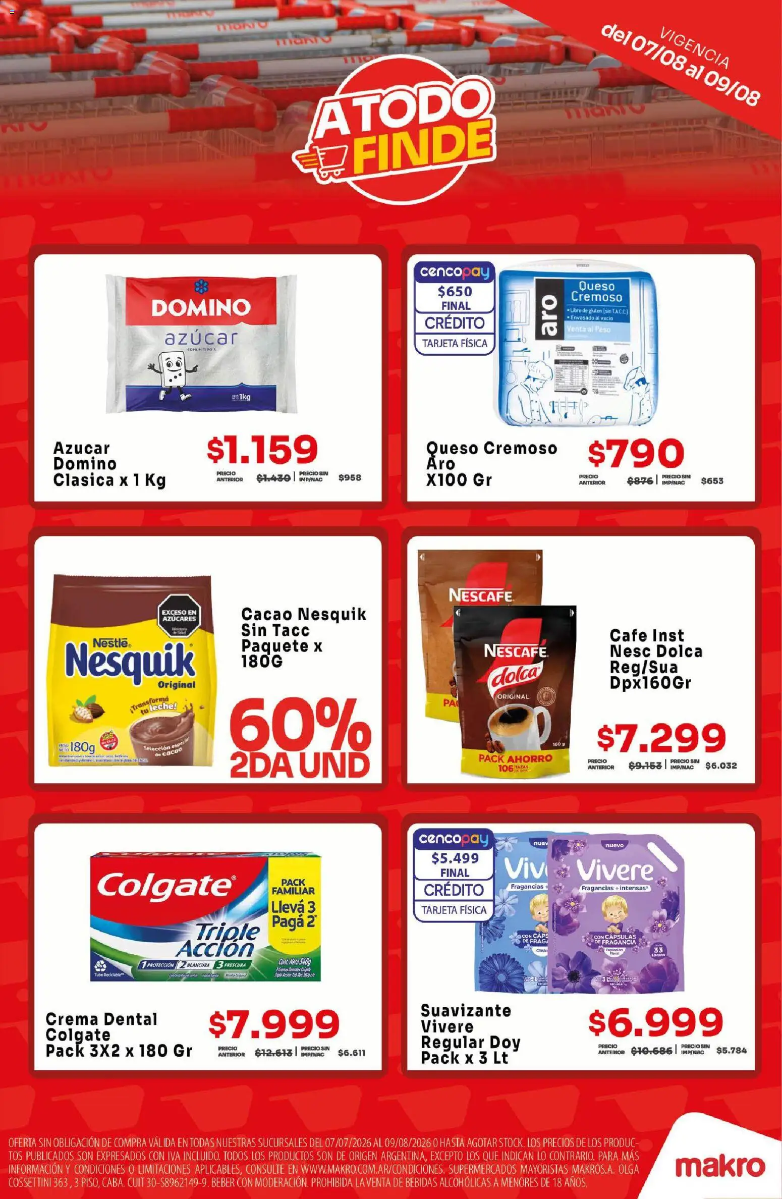 Makro ofertas │ válido desde el 07/08/2026 | Página: 2 | Productos: Peso, Fragancia, Leche, Suavizante