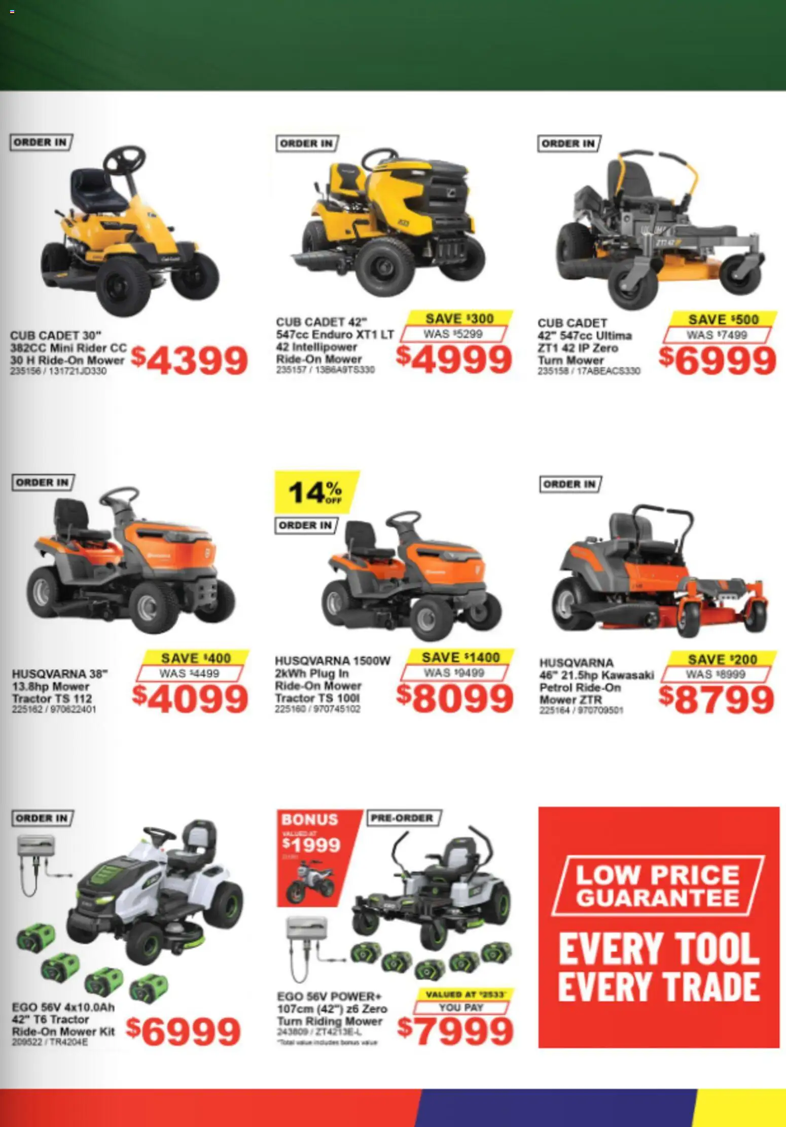 Total Tools catalogue - valid from 01/10/2026 | Page: 15 | Products: Mower