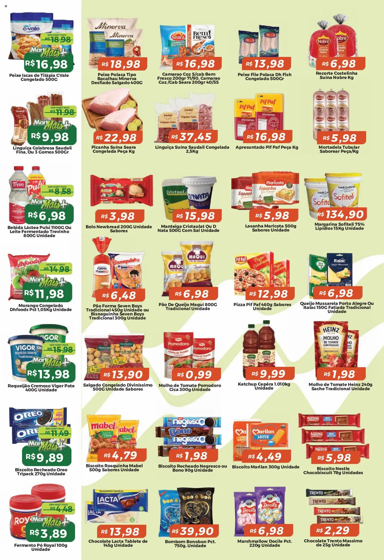 Mart Minas Folheto - válido de 28.05.2026 | Página: 3 | Produtos: Molho de tomate, Queijo, Mortadela, Mussarela