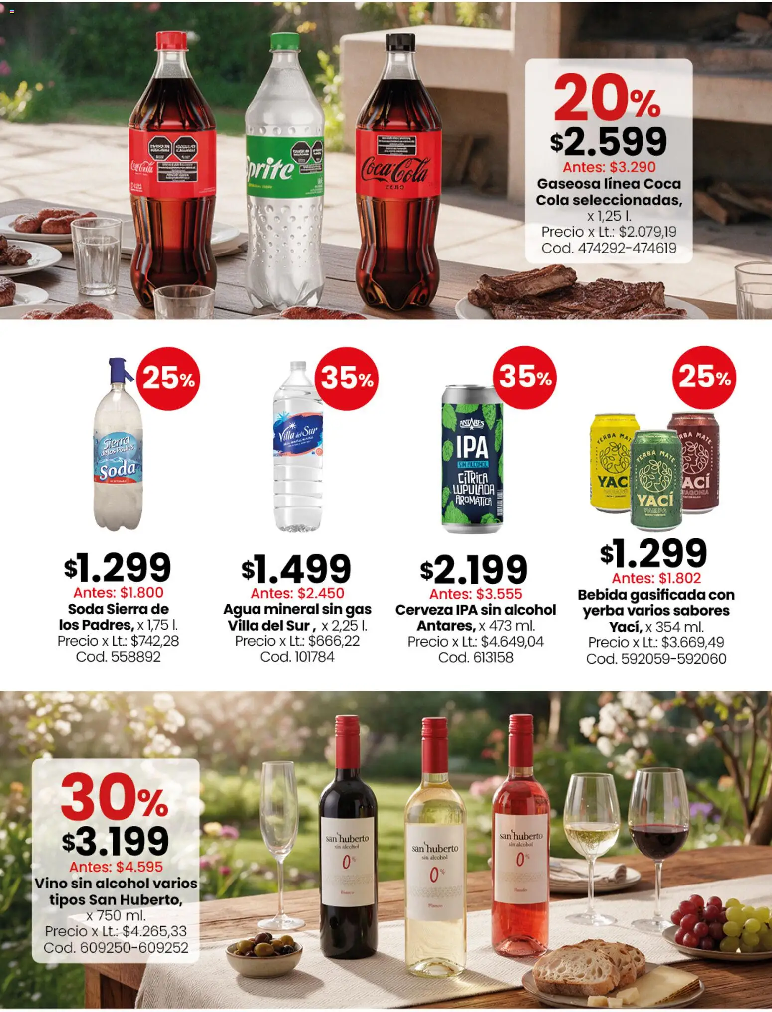 Coto -  Almacén y bebidas │ válido desde el 28/09/2026 | Página: 9 | Productos: Vino sin alcohol, Coca-Cola, Cerveza, Alcohol