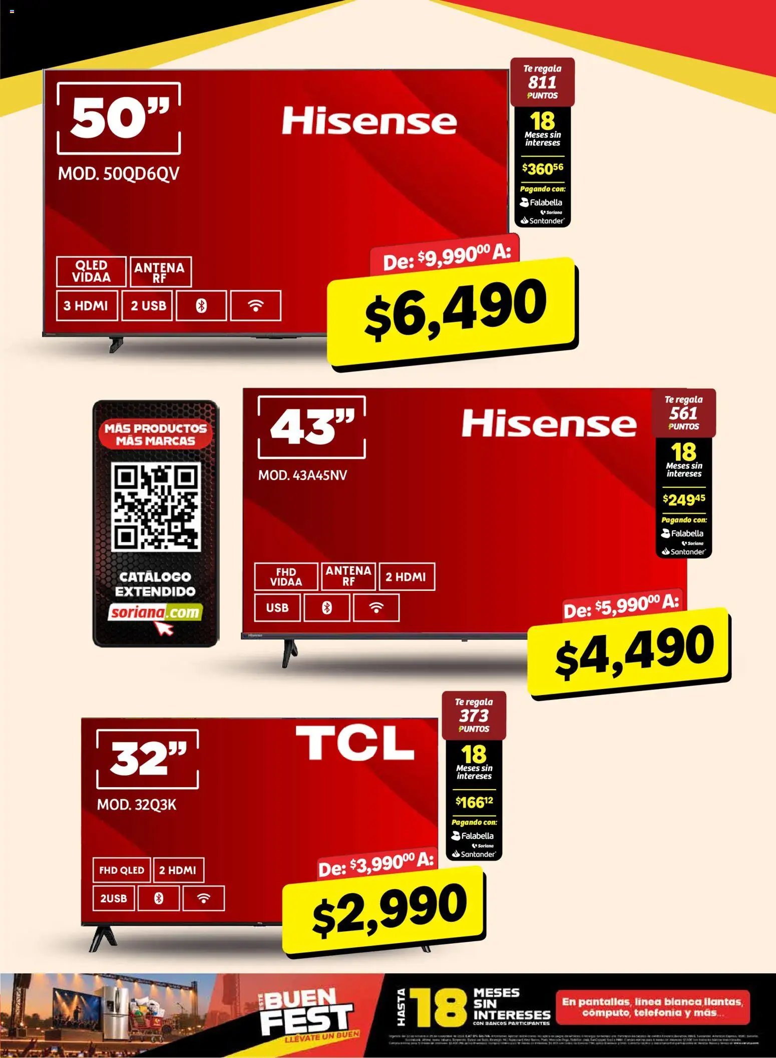 Nuevas ofertas de Soriana válidas en toda la República Mexicana desde el 30/10/2026. ¡Encuentra las mejores ofertas en Soriana Buen Fest Mercado! | Página: 3