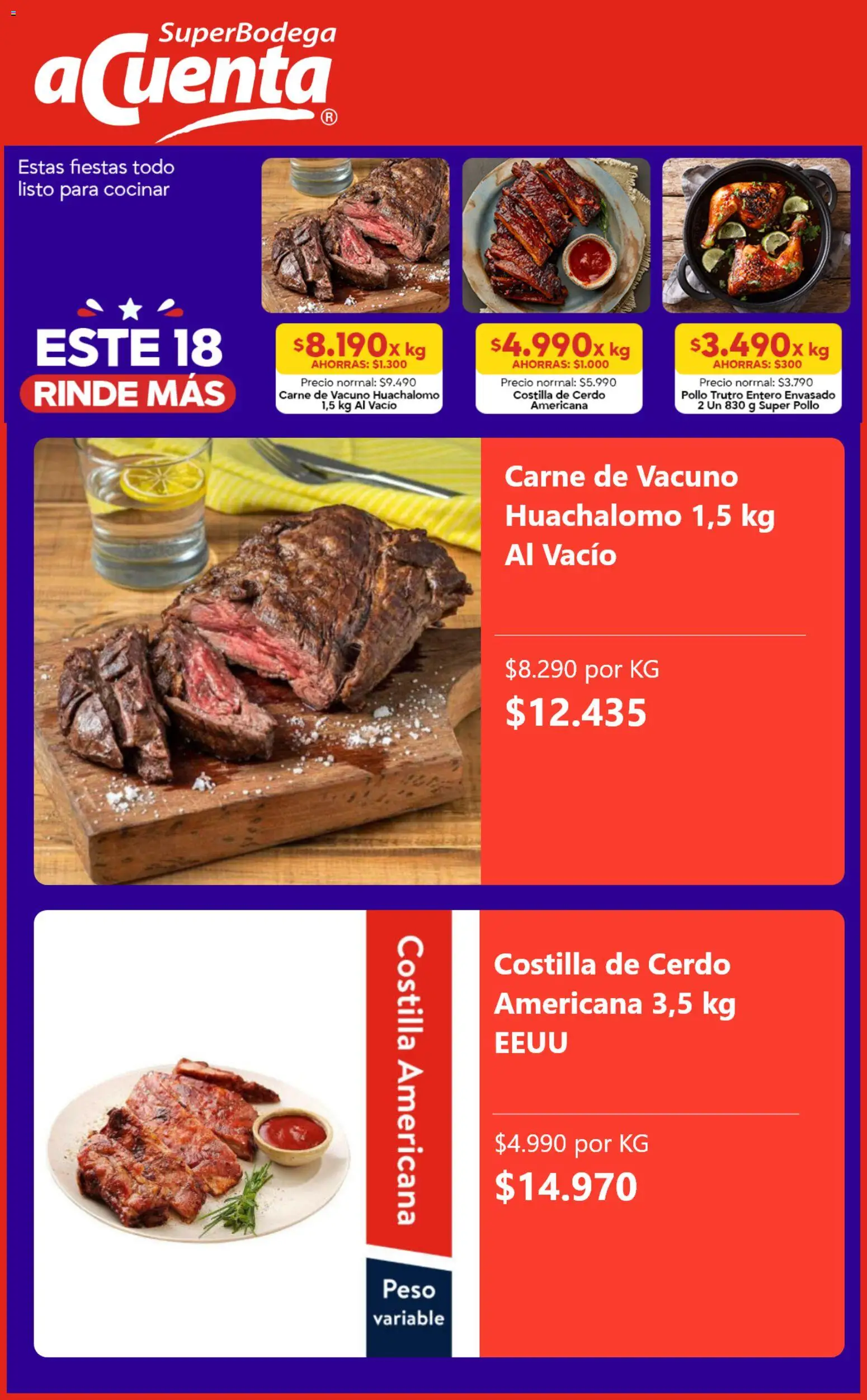 Super Bodega aCuenta Ofertas │ válido desde el 23.08.2026 | Página: 2 | Productos: Peso, Pollo, Carne, Cerdo