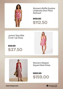 Preview of Macy's weekly ads valid from 10.05.2026 | Page: 6 | Products: Dress