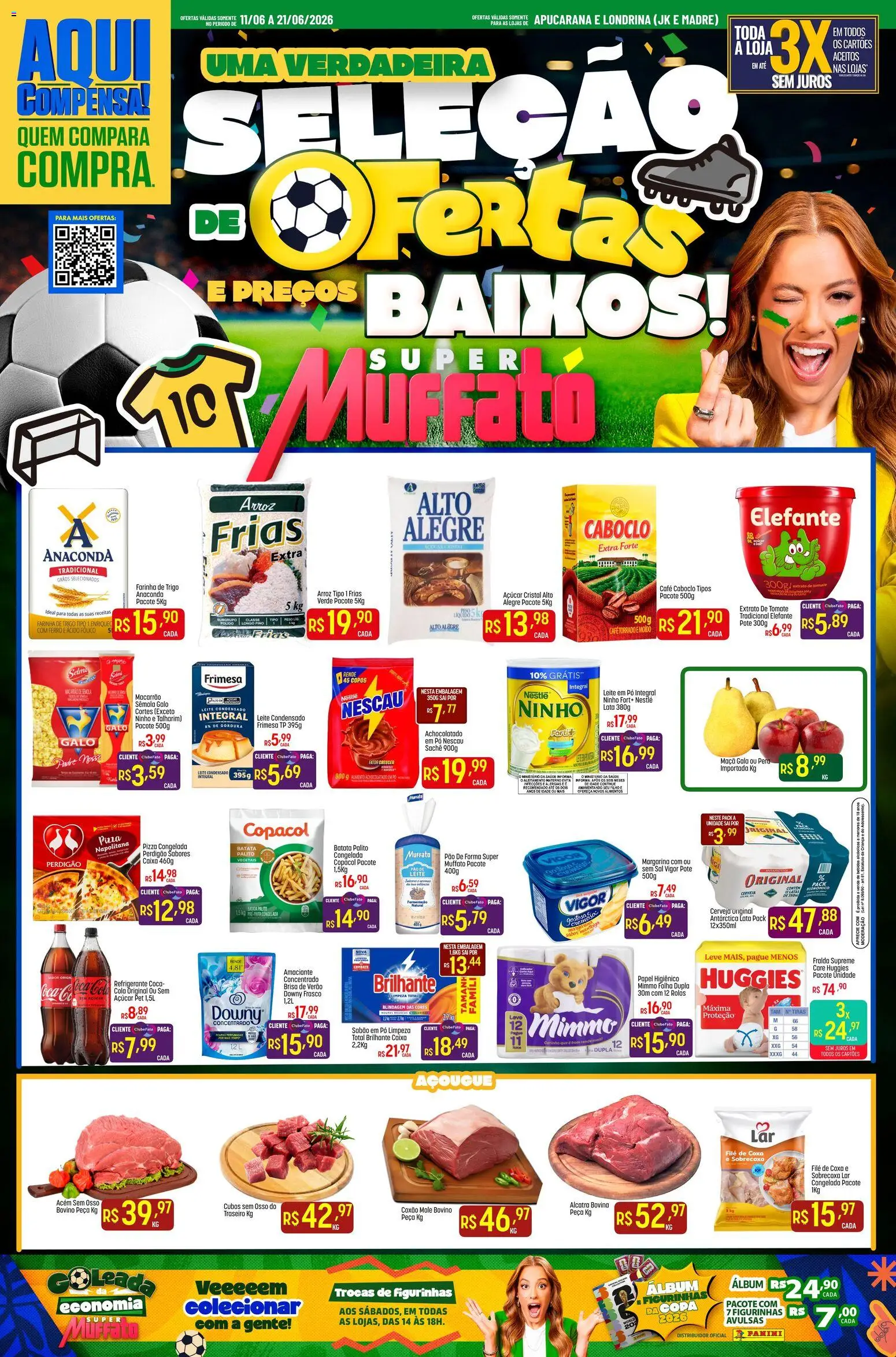 Super Muffato Folheto - válido de 11.06.2026 | Página: 1 | Produtos: Talharim, Nescau, Sabão em pó, Leite em pó