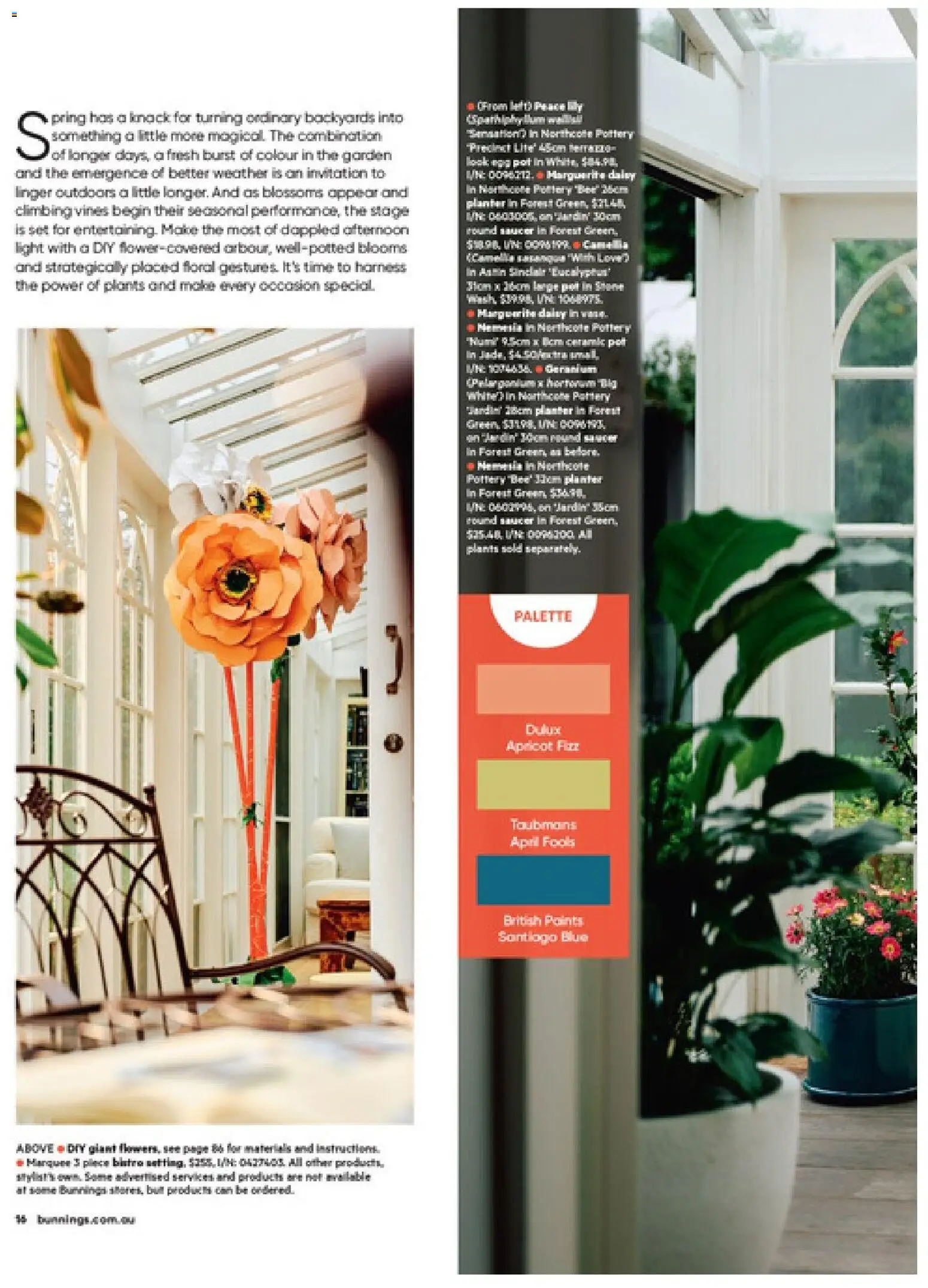 Bunnings Warehouse catalogue - valid from 01/09/2026 | Page: 16 | Products: Floral, Light, Pot, Sausage