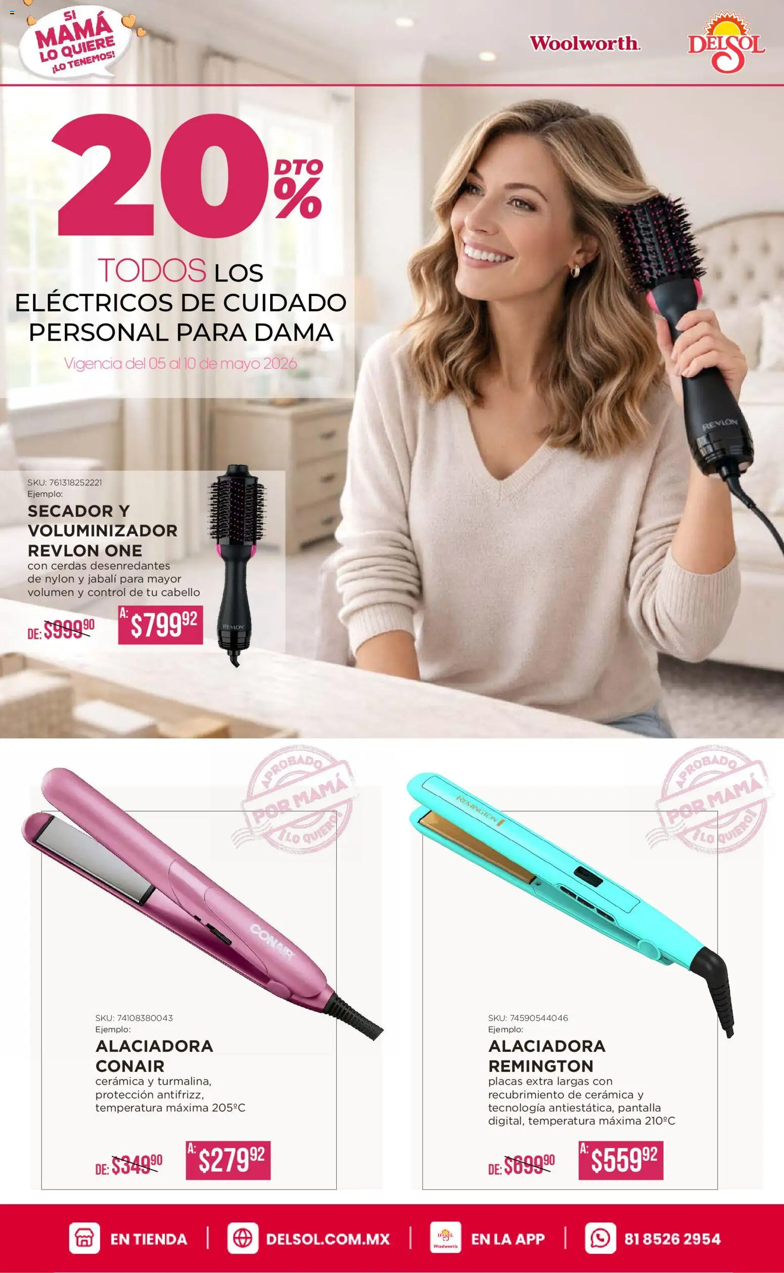 Nuevas ofertas de Del Sol y Woolworth válidas en toda la República Mexicana desde el 05.05.2026. ¡Encuentra las mejores ofertas en Del Sol y Woolworth catálogo! | Página: 10