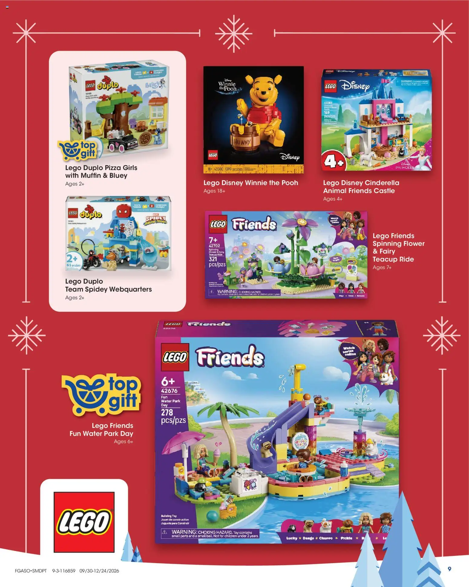 Fred Meyer Extra Ad - valid from 09/30/2026 | Page: 9 | Products: Water, Muffin, Watch, LEGO DUPLO