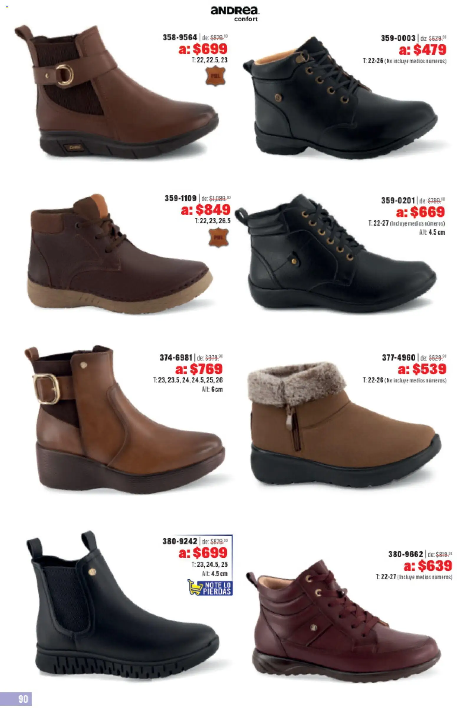 Nuevas ofertas de Andrea válidas en toda la República Mexicana desde el 31.05.2026. ¡Encuentra las mejores ofertas en Andrea catálogo Outlet! | Página: 90