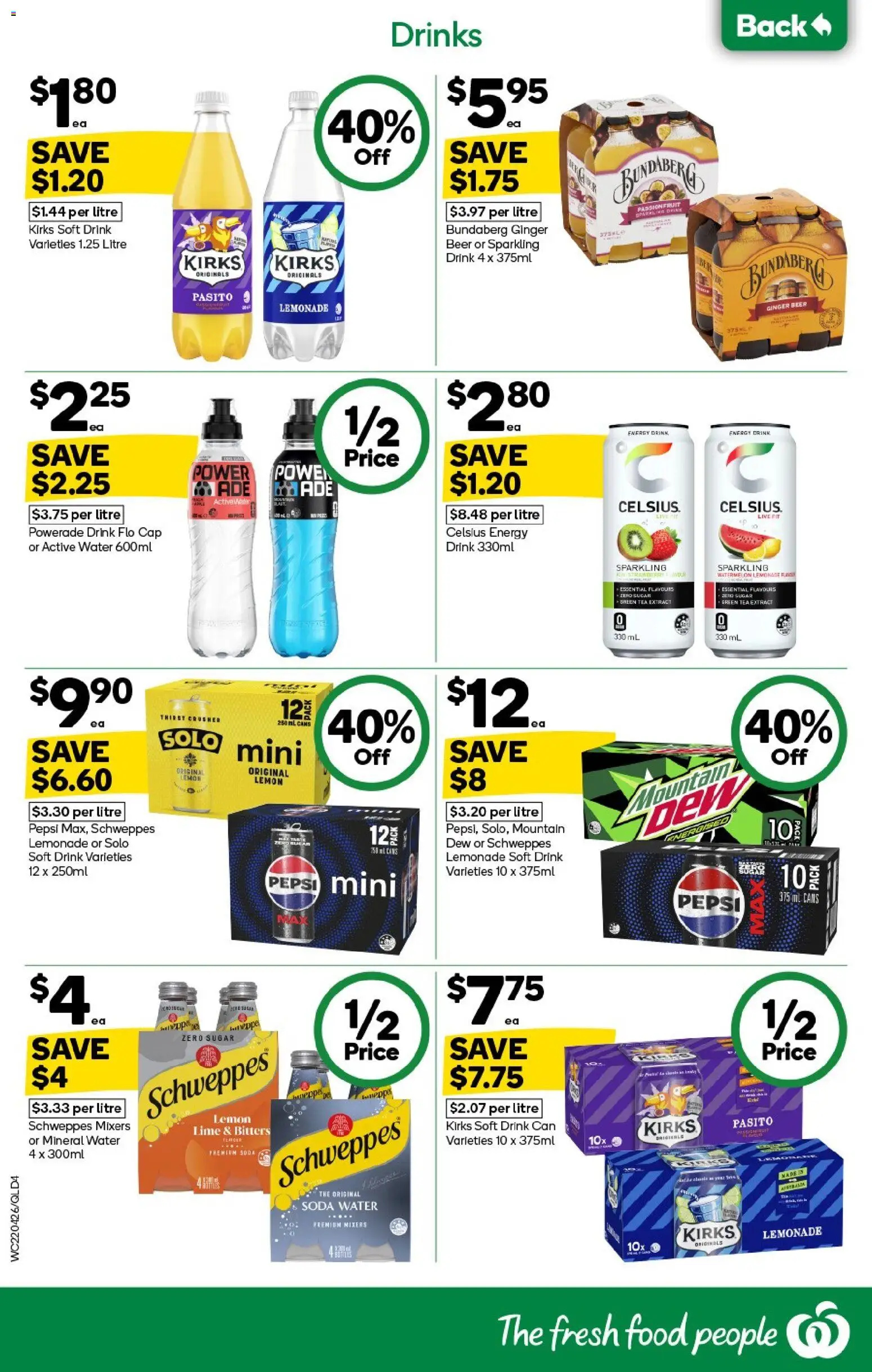 Woolworths catalogue - valid from 22.04.2026 | Page: 4 | Products: Ginger, Beer, Sugar, Watermelon
