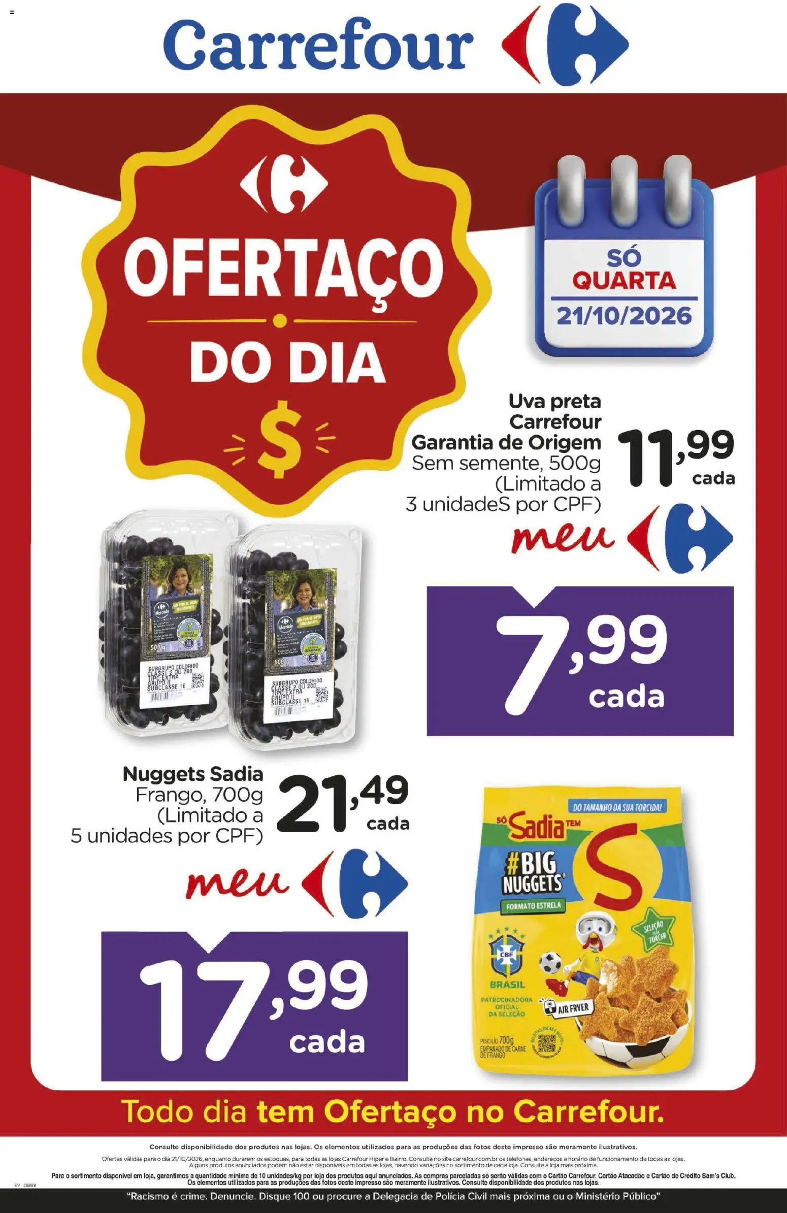 Carrefour Folheto - válido de 21/10/2026 | Página: 1