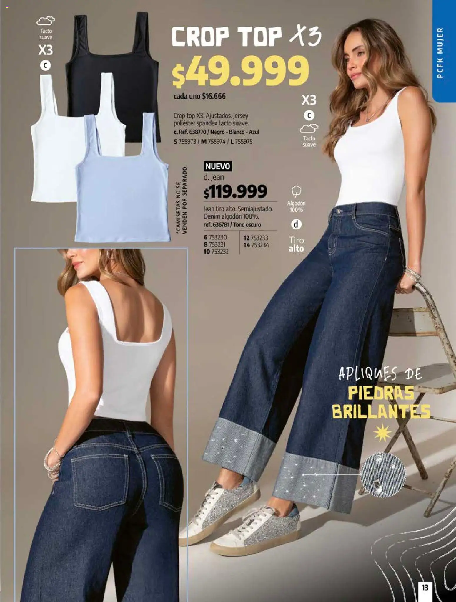 Pacifika revista - valida desde el 18/10/2026 | Página: 13 | Productos: Algodón, Jean, Top