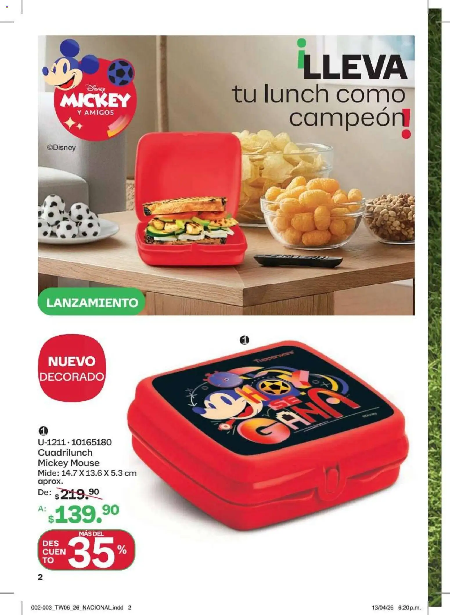 Nuevas ofertas de Tupperware válidas en toda la República Mexicana desde el 18/05/2026. ¡Encuentra las mejores ofertas en Tupperware catálogo! | Página: 2 | Productos: Mouse, Tupper