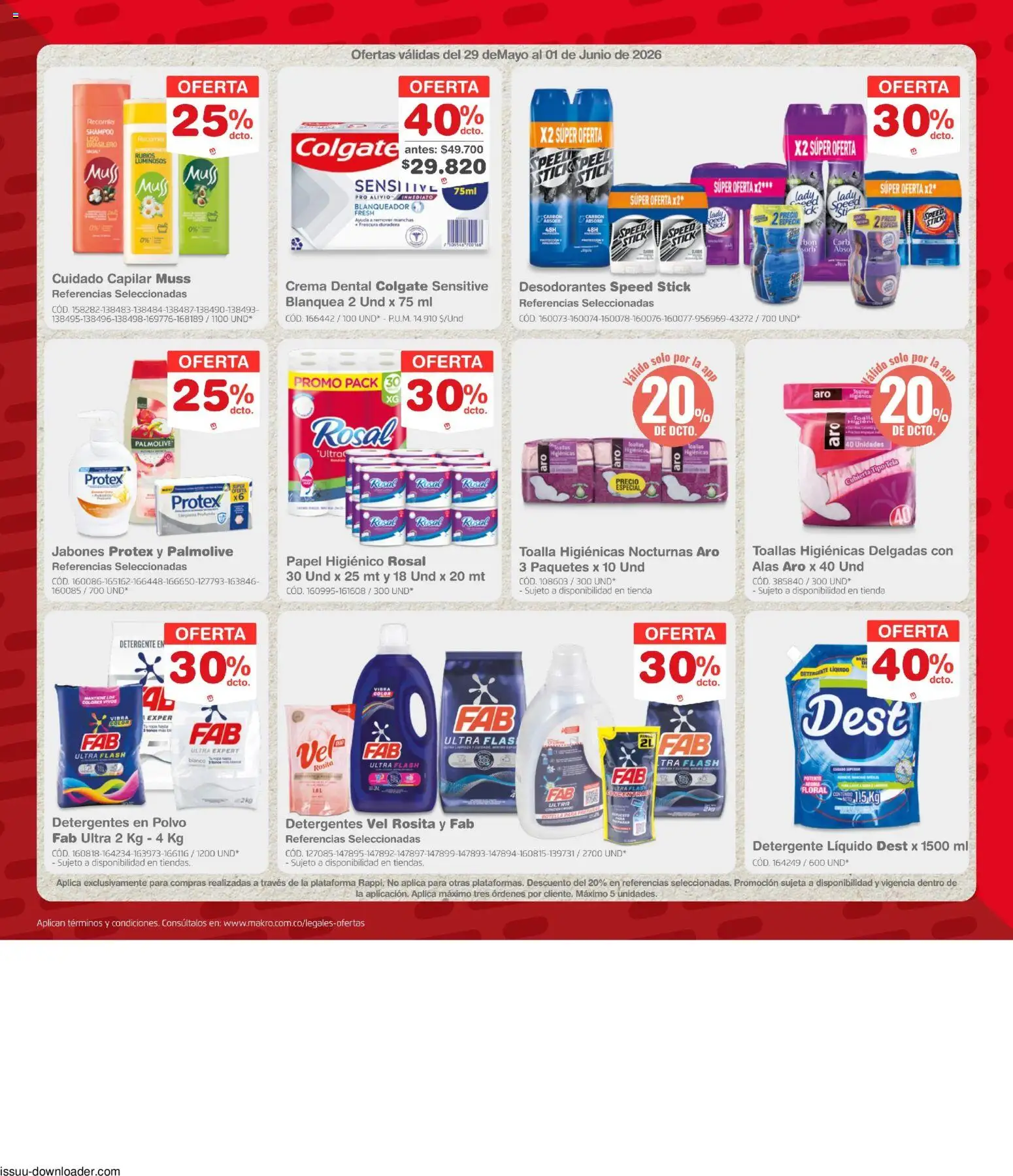 Makro revista - valida desde el 29.05.2026 | Página: 5 | Productos: Crema, Polvo, Crema dental, Detergente