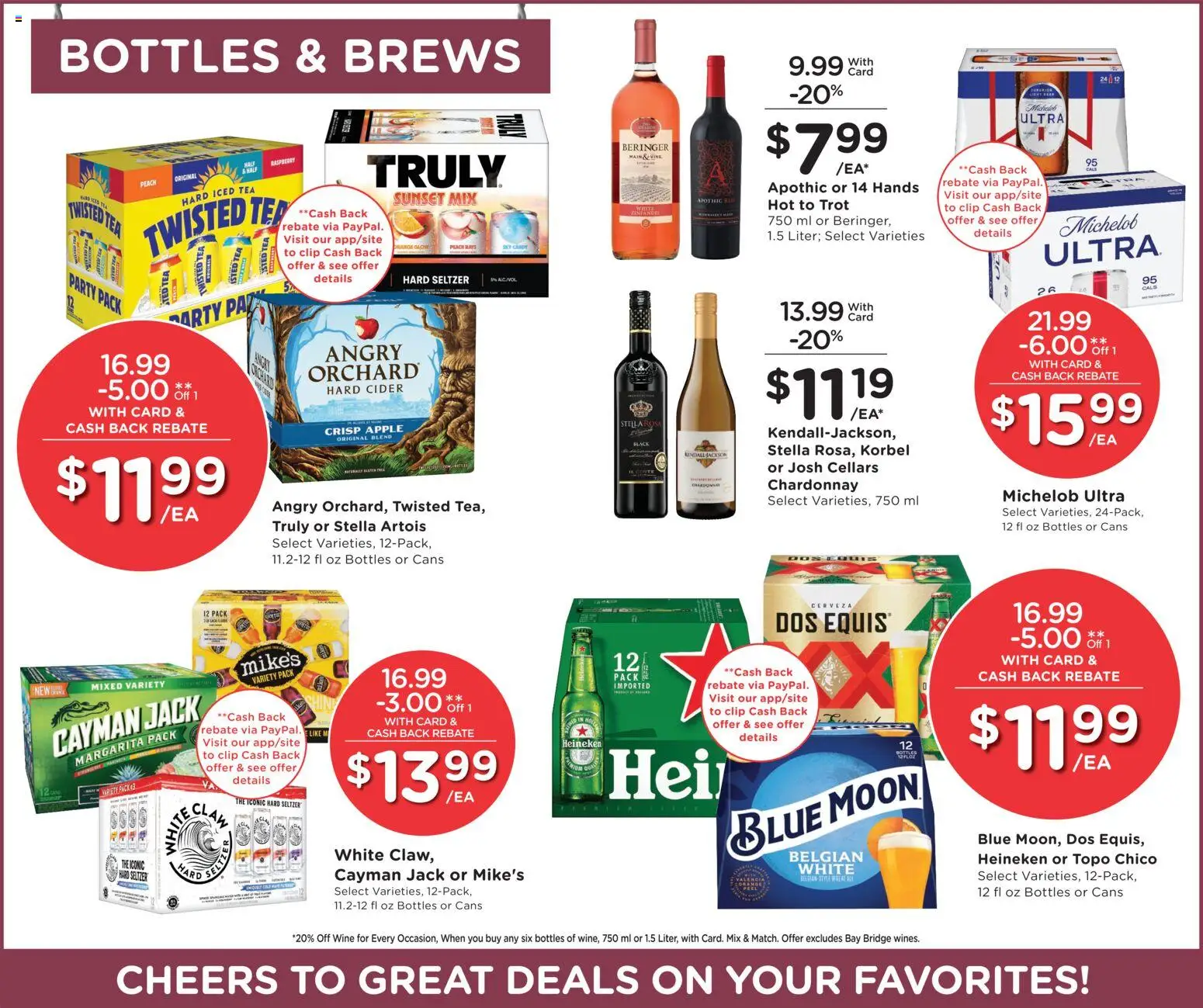 Smith's Weekly Ad - valid from 09/02/2026 | Page: 11 | Products: Cider, Wine, Heineken, Peach