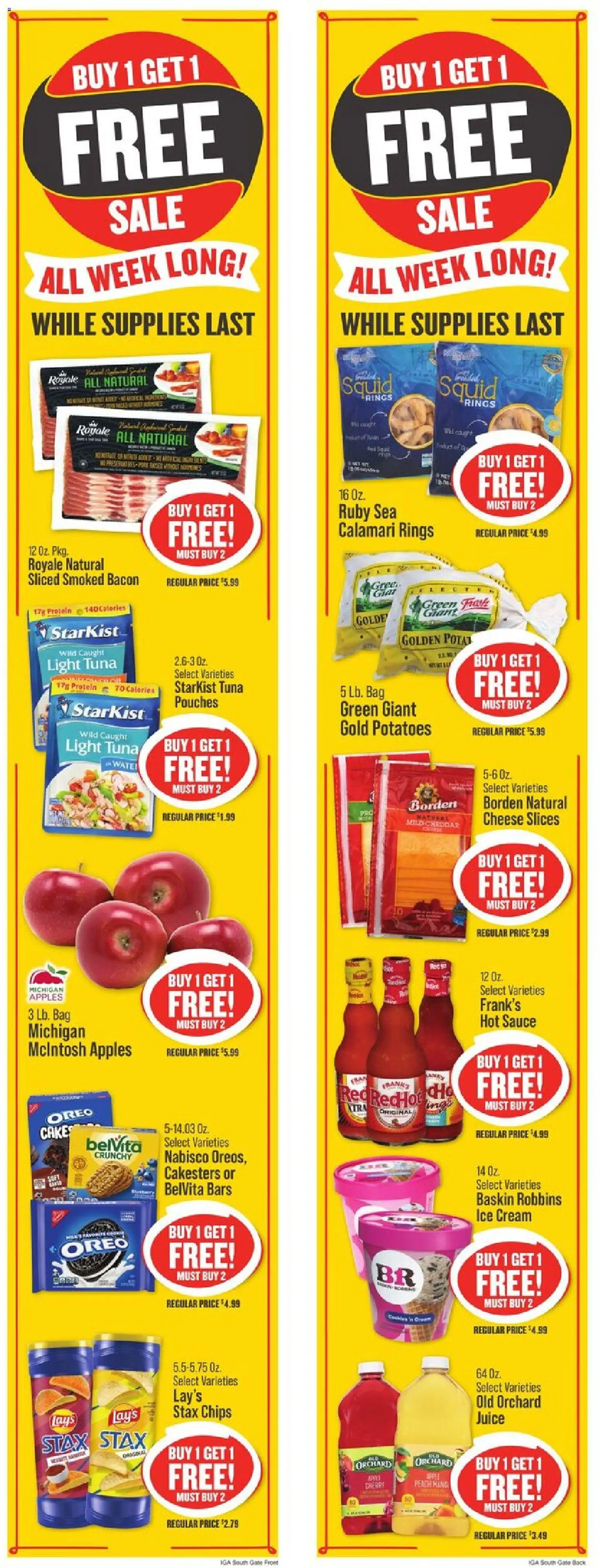 IGA Weekly Ad - valid from 09/23/2026 | Page: 2 | Products: Protein, Bacon, Peach, Bag