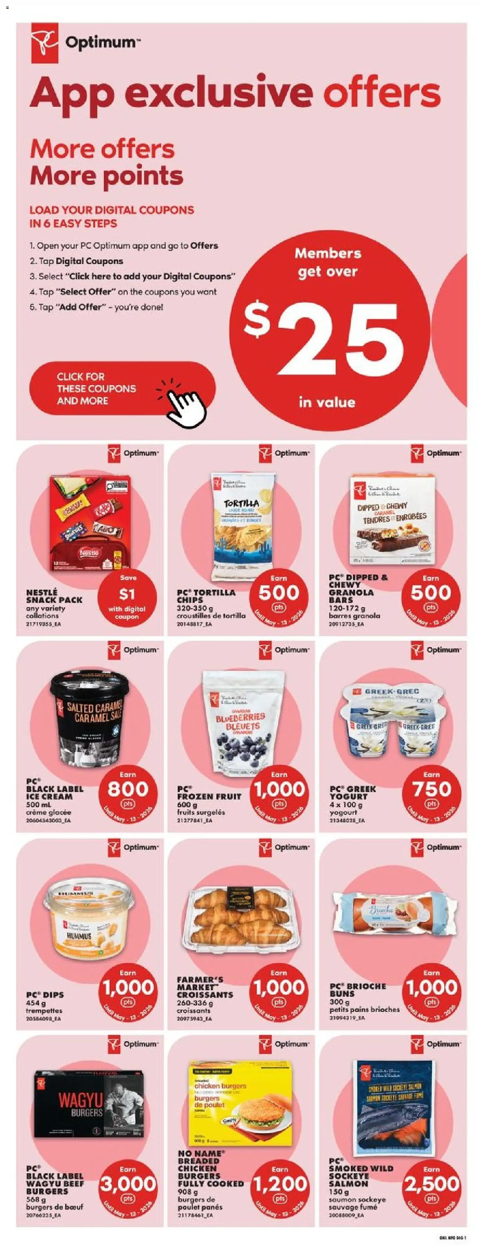 No Frills flyer valid from 07.05.2026 | Page: 14 | Products: Chips, Ice cream, PC, Yogurt