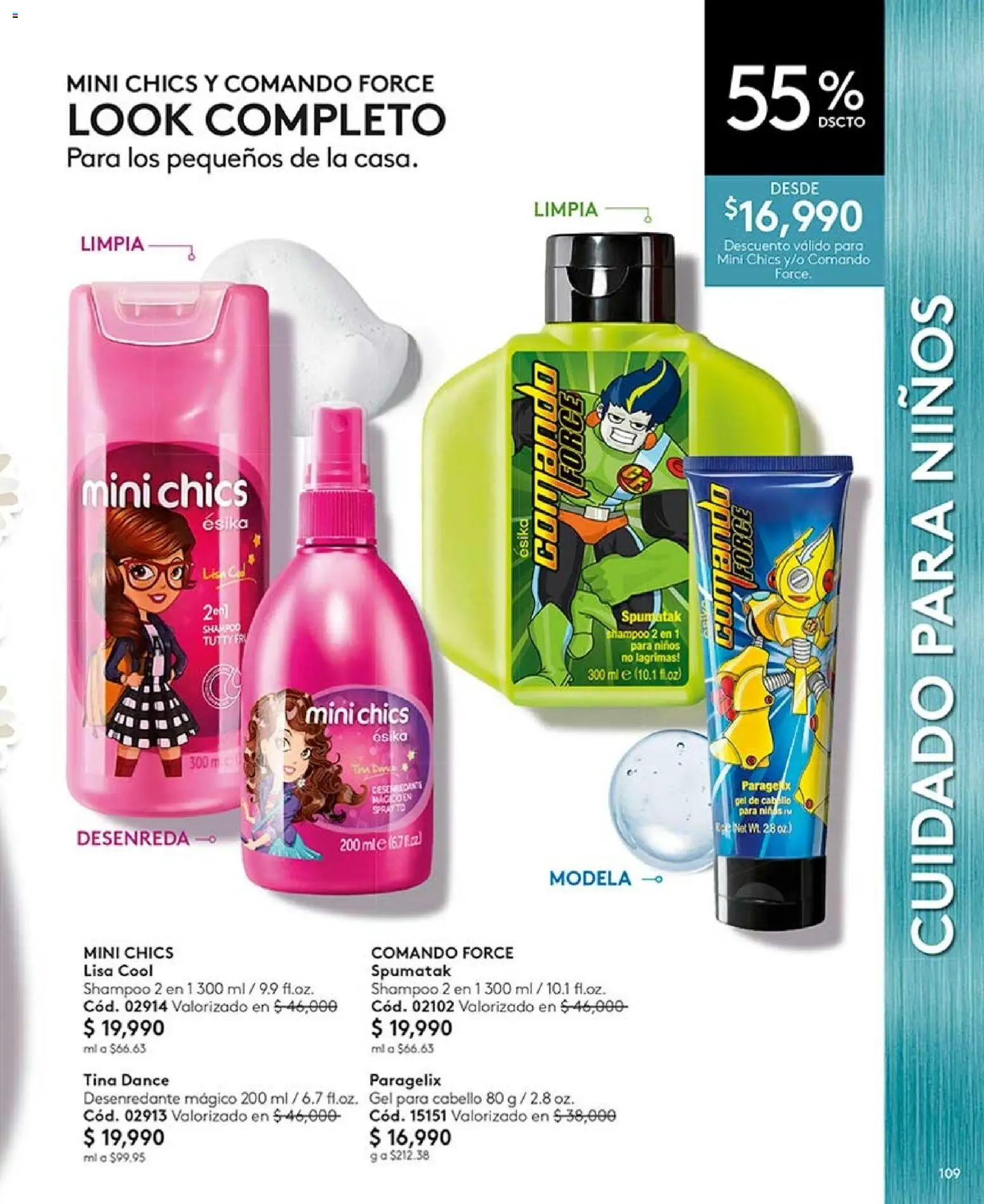Ésika revista - valida desde el 07/08/2026 | Página: 109 | Productos: Shampoo