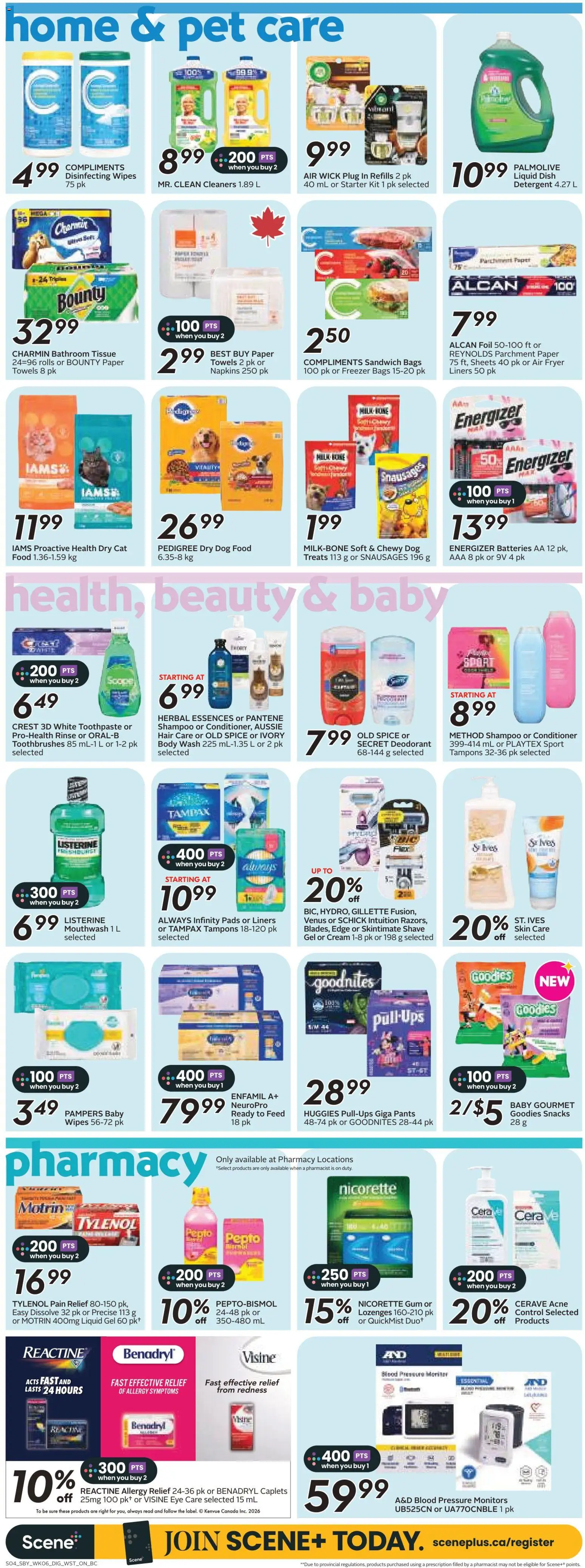 Safeway flyer valid from 04.06.2026 | Page: 13 | Products: Cream, Shampoo, Conditioner, Toothpaste