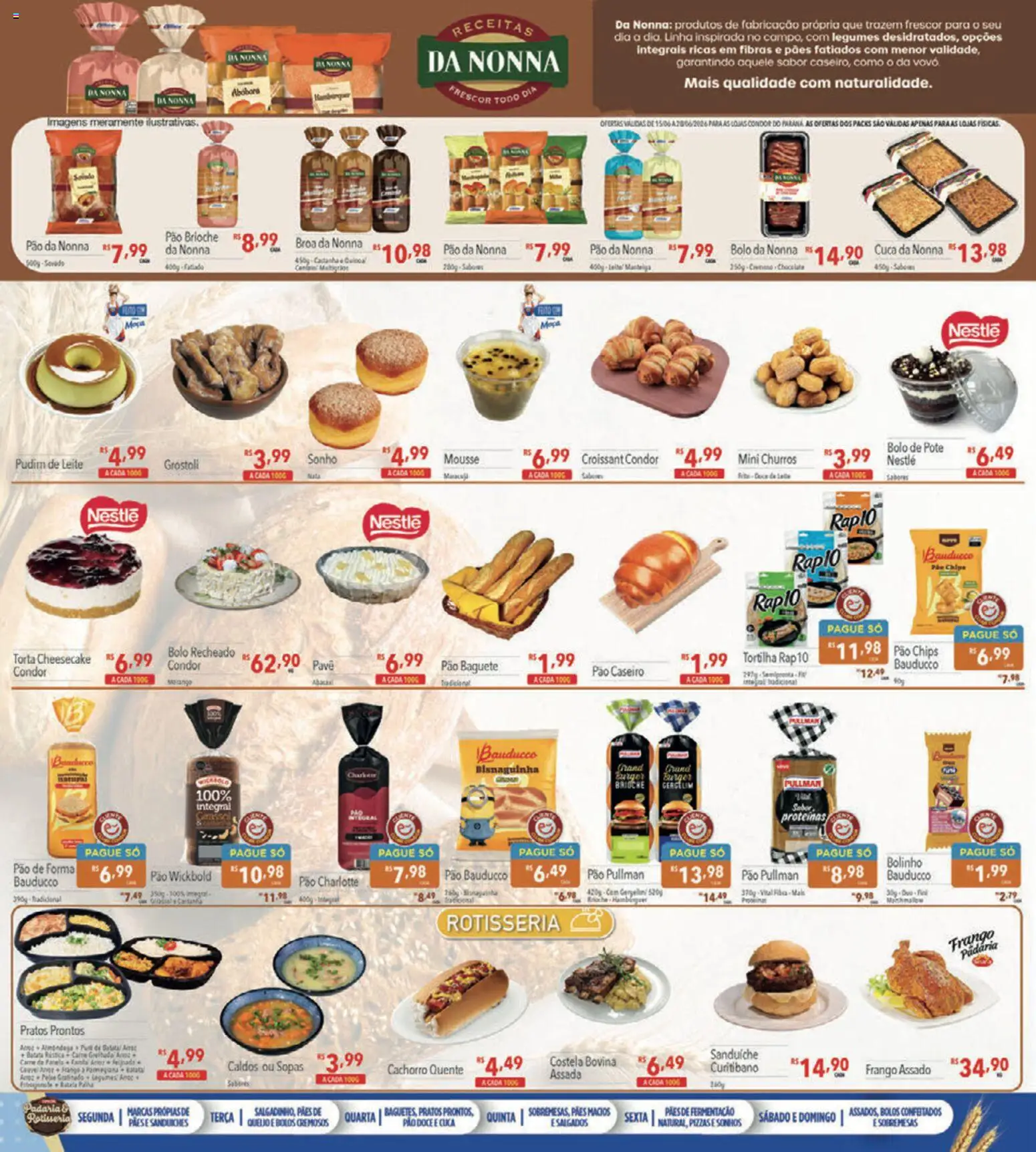 Supermercados Condor Folheto - válido de 15.06.2026 | Página: 10 | Produtos: Carne, Pão de forma, Frango, Pá