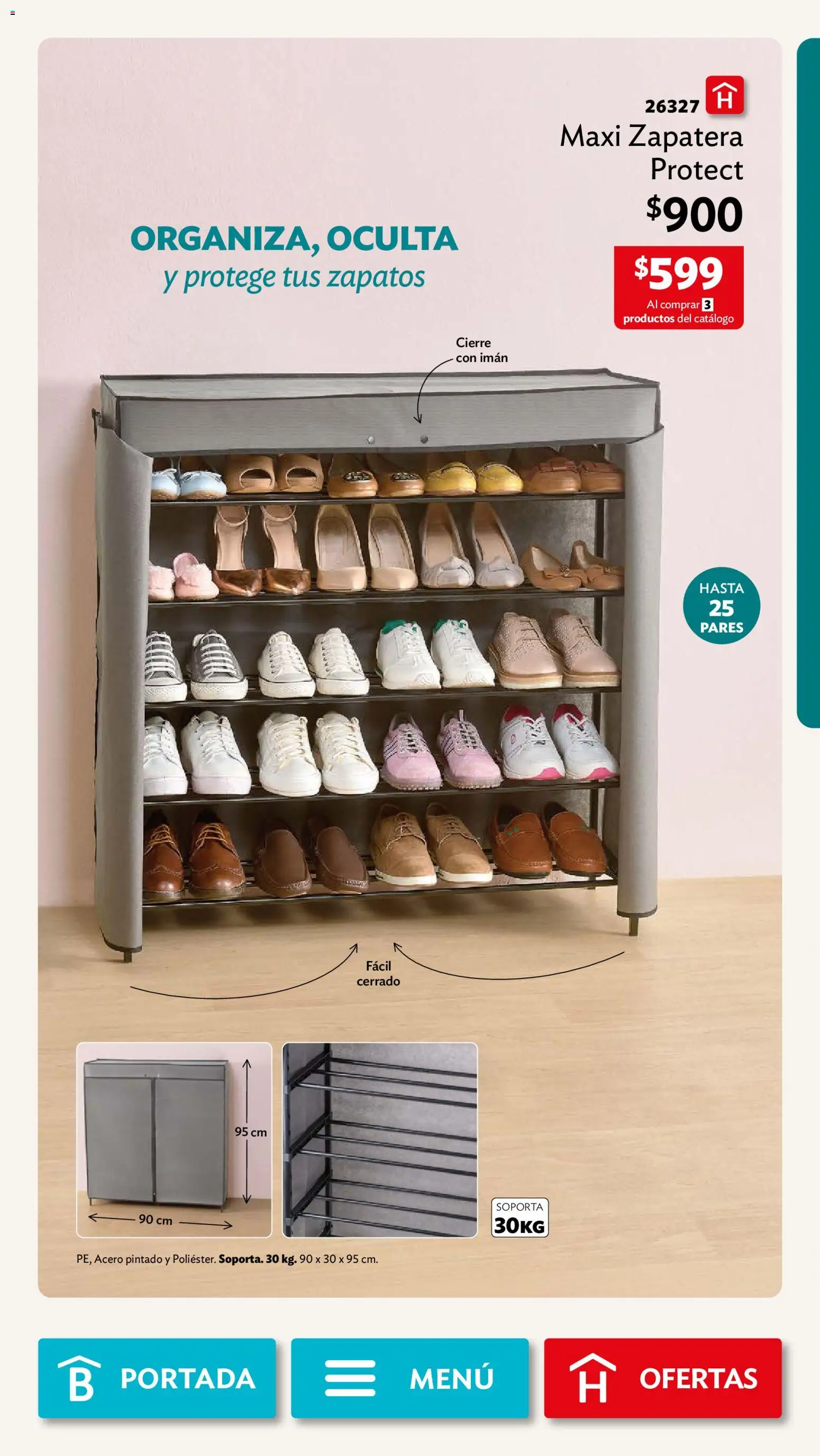 Nuevas ofertas de Betterware válidas en toda la República Mexicana desde el 31/08/2026. ¡Encuentra las mejores ofertas en Betterware campaña 9 2026! | Página: 13 | Productos: Imán, Zapatos