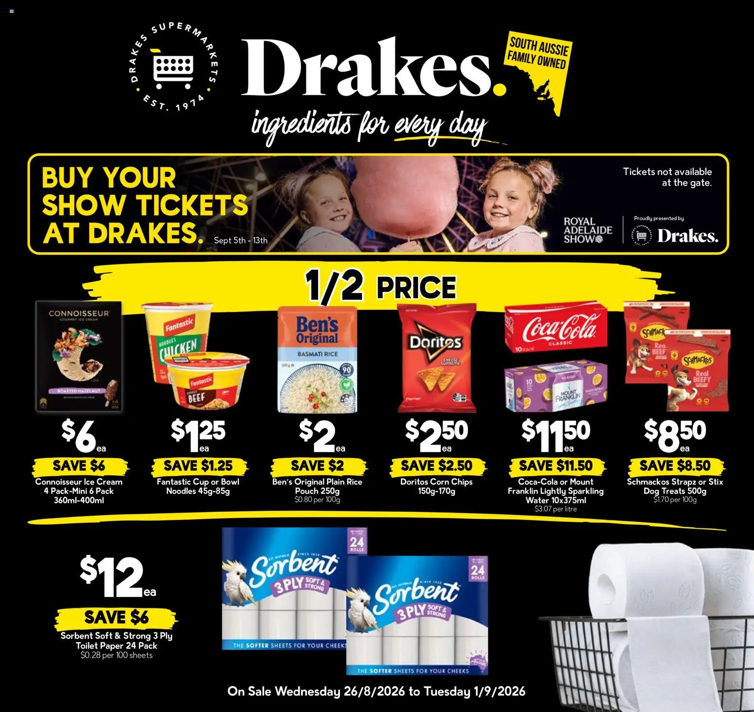Drakes catalogue - valid from 26/08/2026 | Page: 20 | Products: Noodles, Cream, Ice cream, Basmati rice