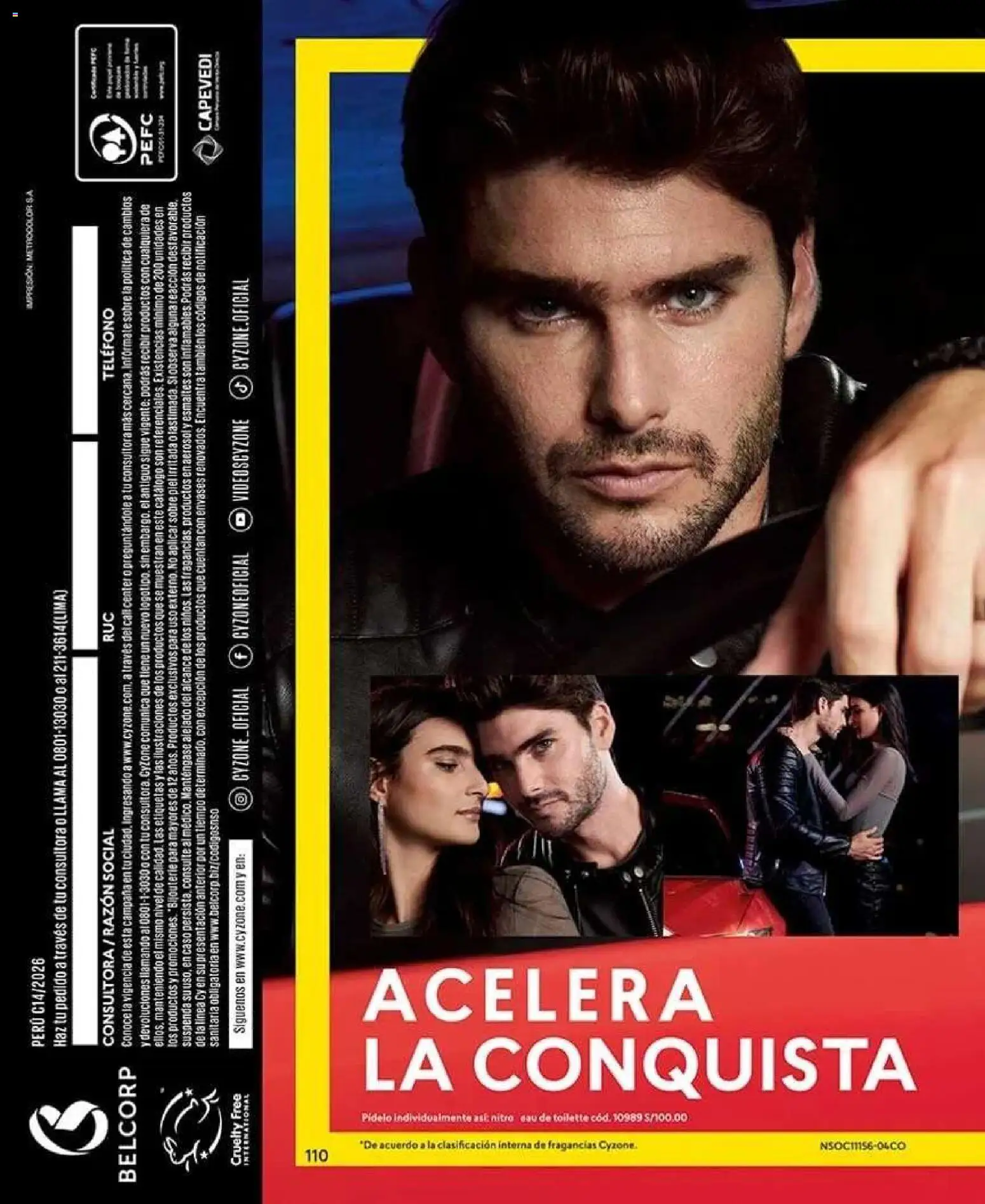 Catálogo CyZone válido desde 22/08/2026 | Página: 110 | Productos: Teléfono, EAU de Toilette