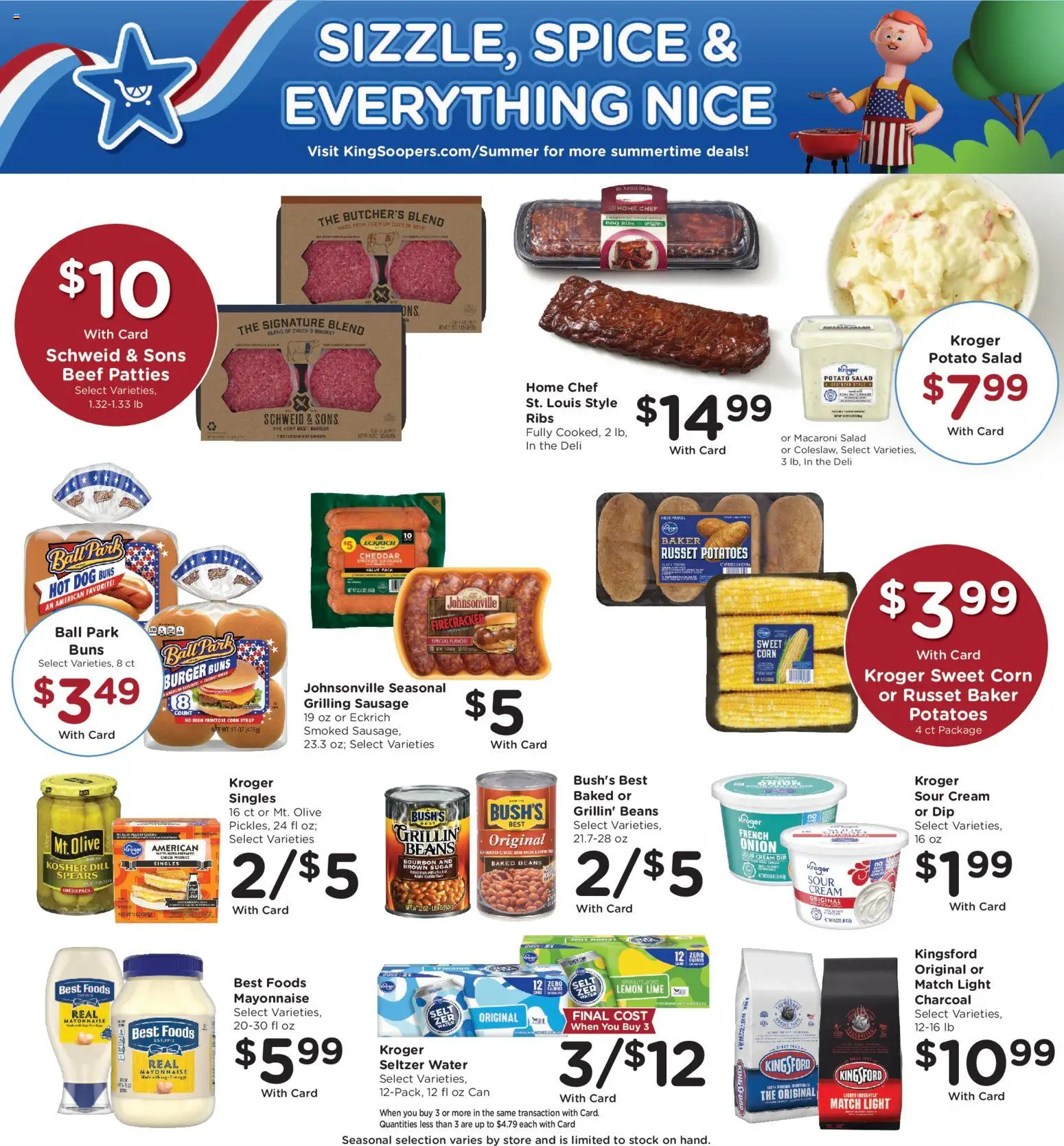 King Soopers Weekly Ad - valid from 27.05.2026 | Page: 4 | Products: Sour cream, Salad, Sugar, Lemon