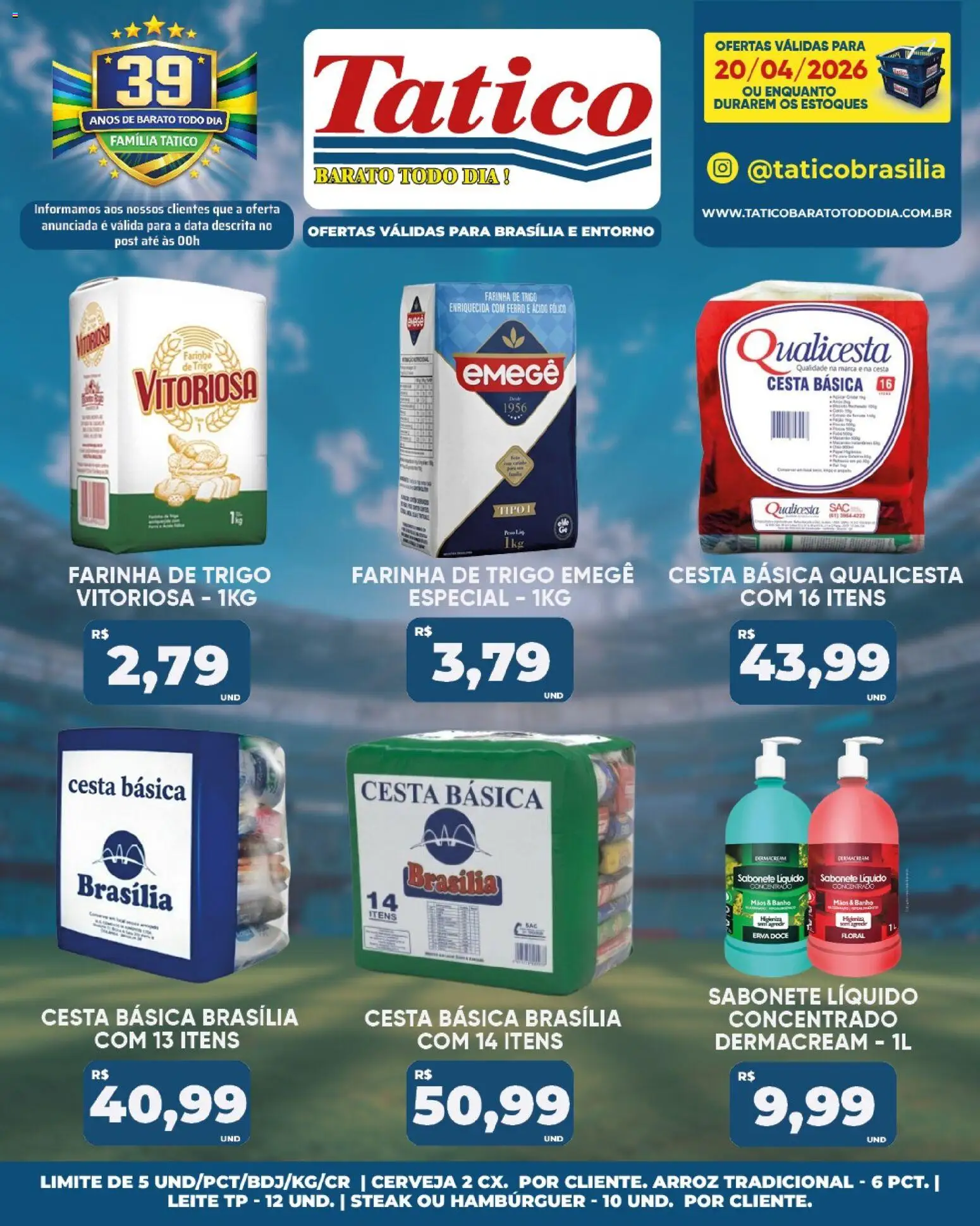 Tatico Folheto - válido de 21.04.2026 | Página: 36 | Produtos: Farinha de trigo, Cerveja, Hambúrguer, Sabonete líquido