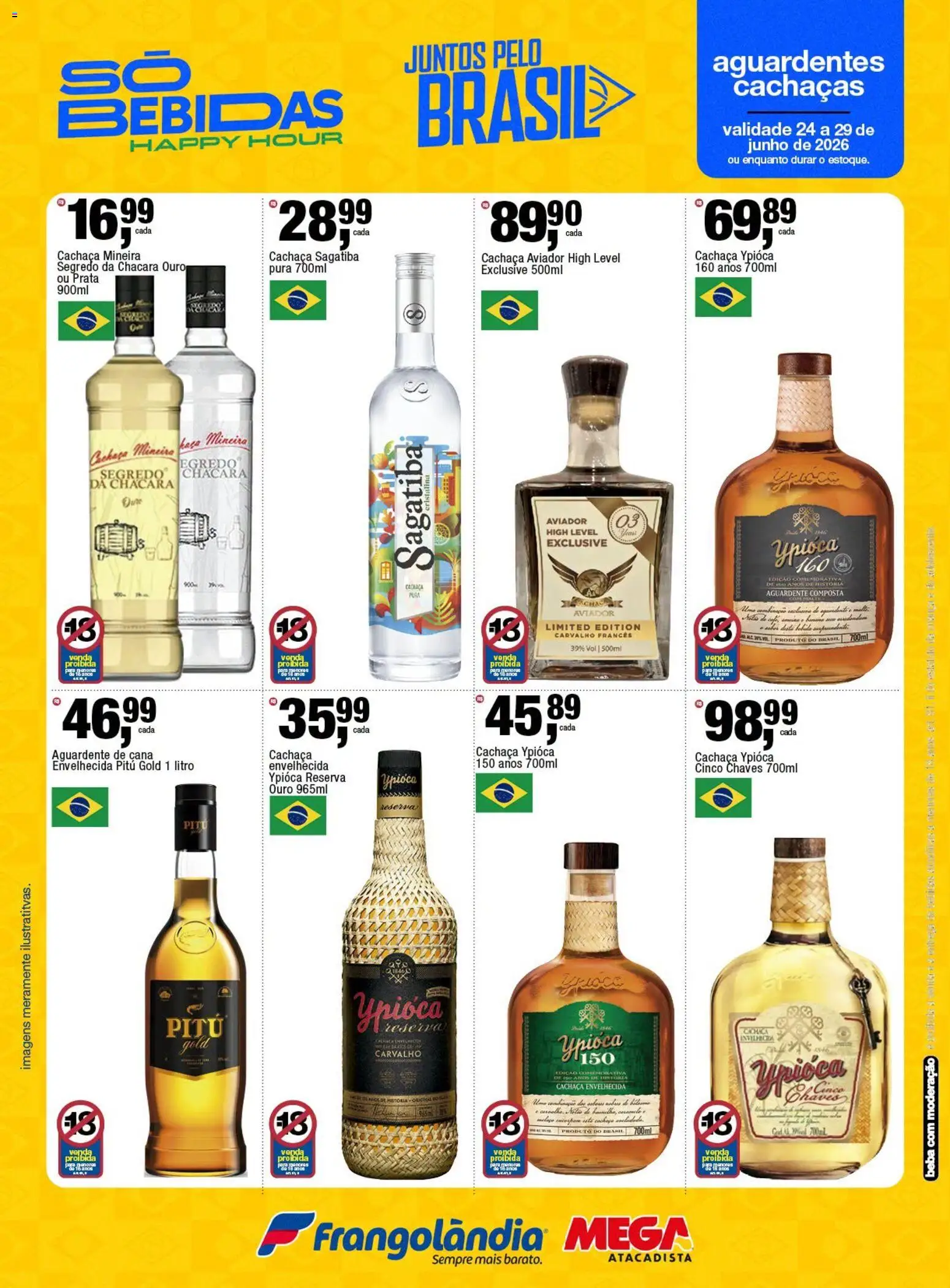 Frangolândia Folheto - válido de 24/06/2026 | Página: 3 | Produtos: Cachaça, Faca
