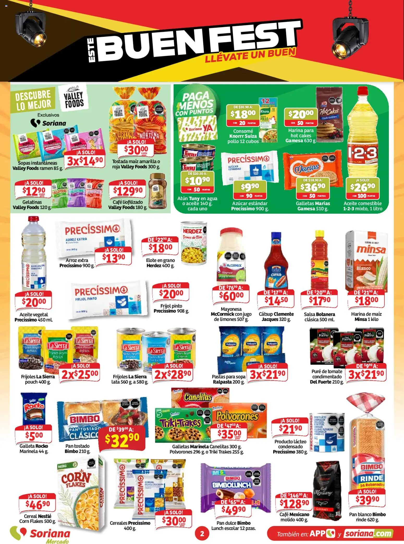 Nuevas ofertas de Soriana válidas en toda la República Mexicana desde el 30/10/2026. ¡Encuentra las mejores ofertas en Soriana Buen Fest Mercado! | Página: 2