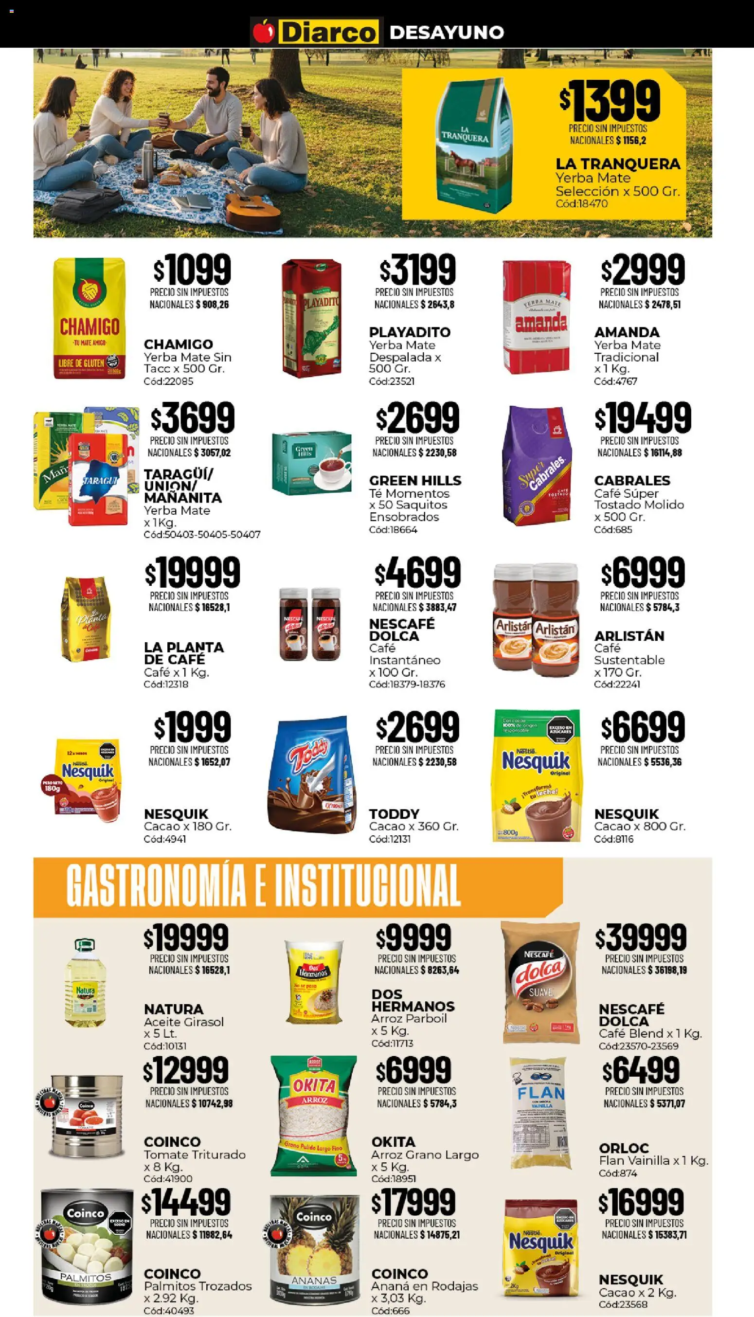 Diarco ofertas │ válido desde el 17/08/2026 | Página: 4 | Productos: Aceite, Tomate, Palmitos, Planta