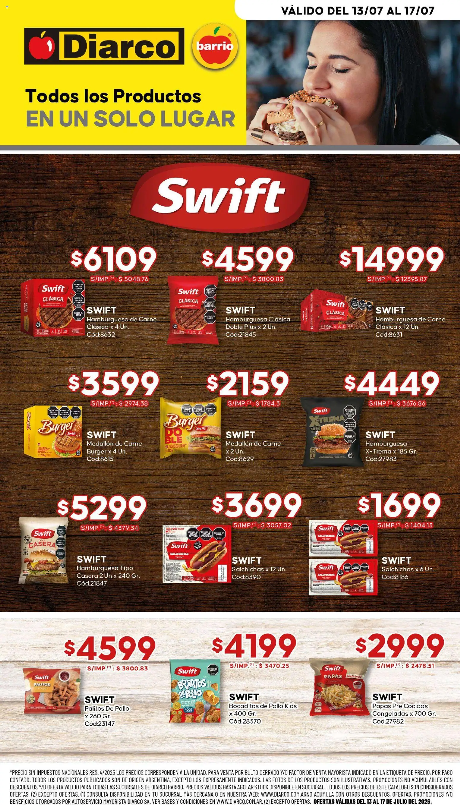 Diarco - ESPECIAL SWIFT │ válido desde el 13/07/2026 | Página: 1