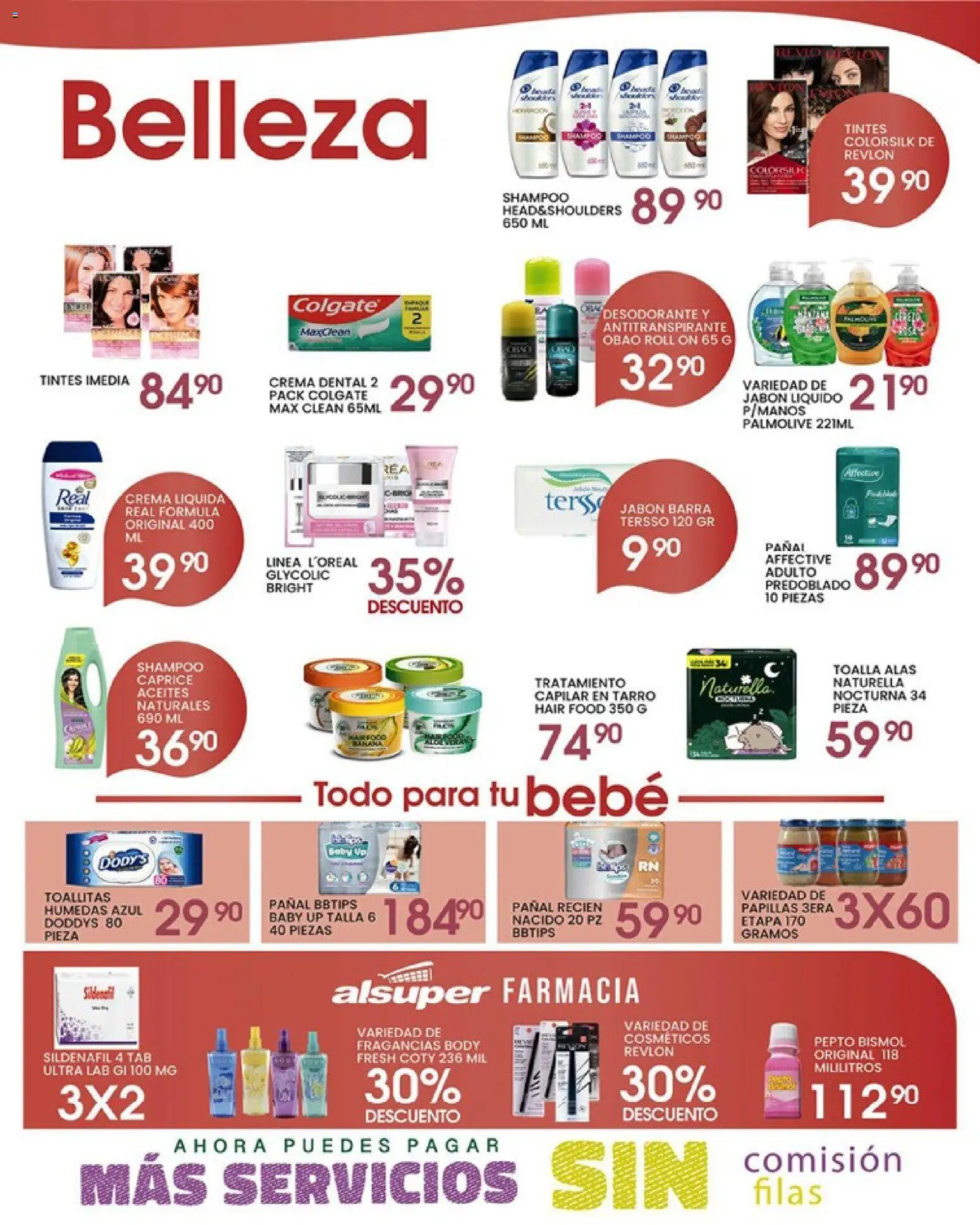 Nuevas ofertas de Alsuper válidas en toda la República Mexicana desde el 08.05.2026. ¡Encuentra las mejores ofertas en Alsuper folleto Casas Grandes! | Página: 4 | Productos: Desodorante, Antitranspirante, Jabón líquido, Barra