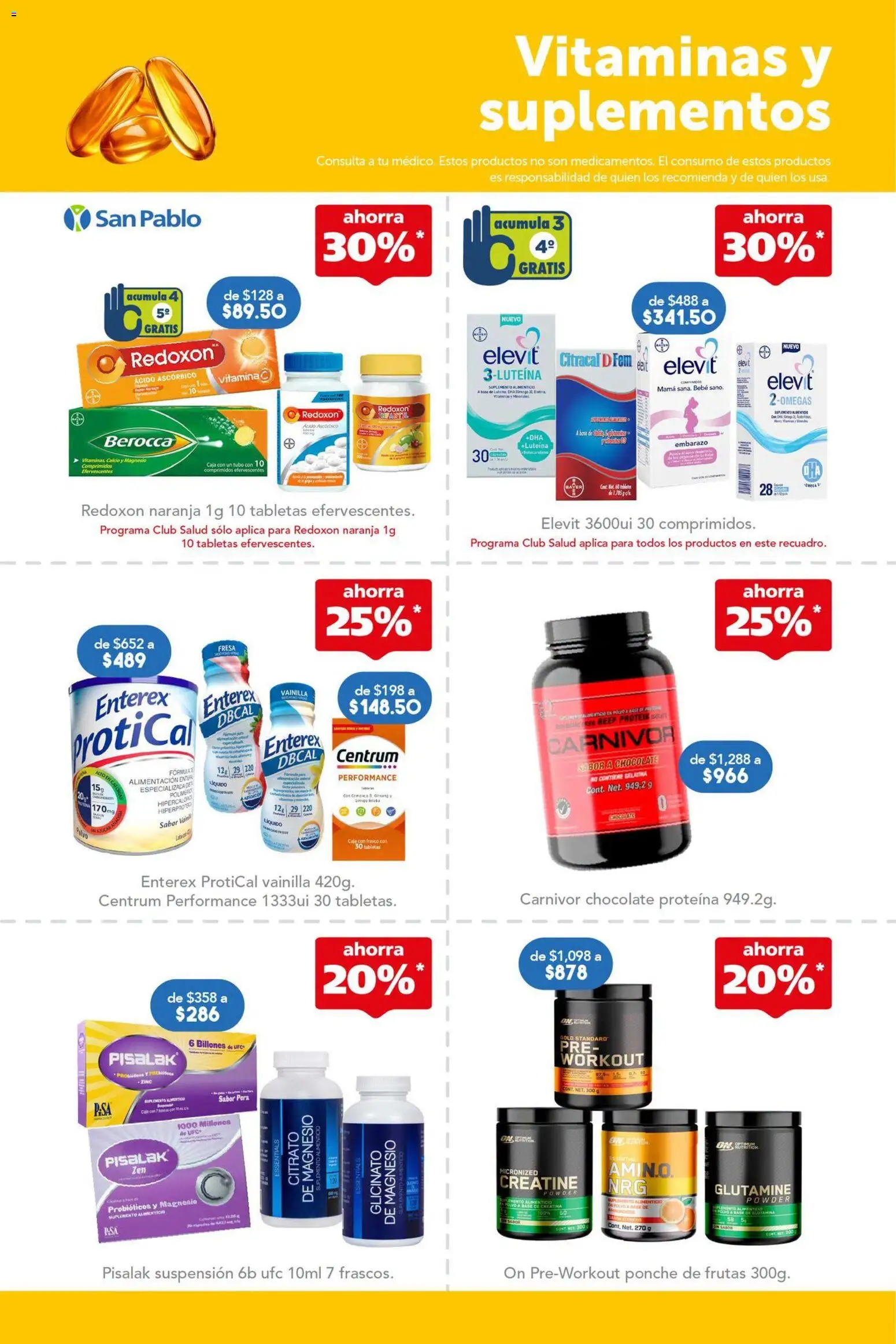 Nuevas ofertas de Farmacia San Pablo válidas en toda la República Mexicana desde el 13/09/2026. ¡Encuentra las mejores ofertas en Farmacia San Pablo catálogo! | Página: 3